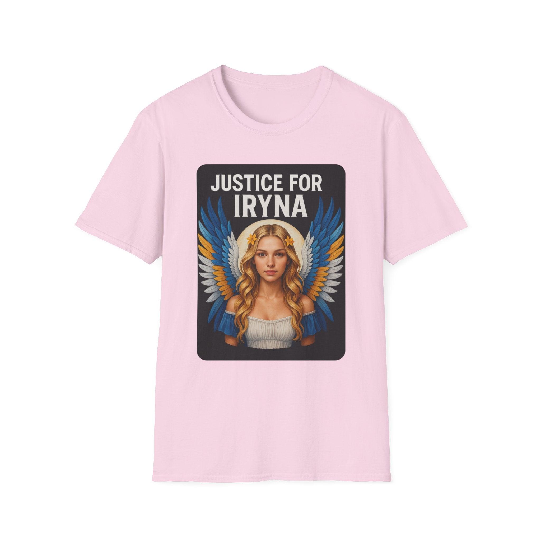 Justice for Iryna Unisex Softstyle T-Shirt, Protest T-Shirt, Statement Apparel