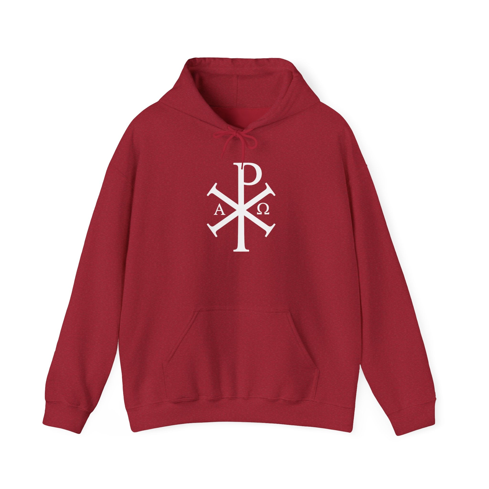 Pi Chi Rho White Design Graphic Pull Over Hoodie Sweatshirt