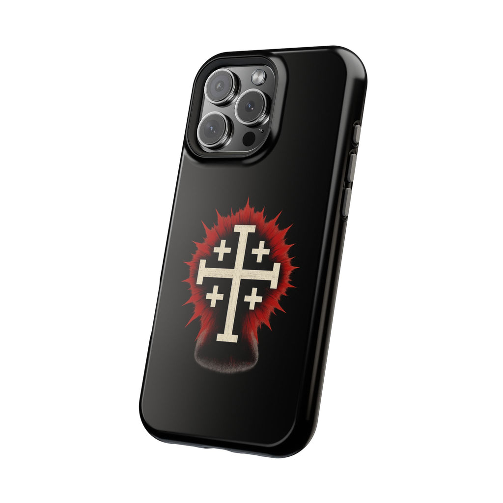 Cross Graphic Impact-Resistant Magnetic Phone Case
