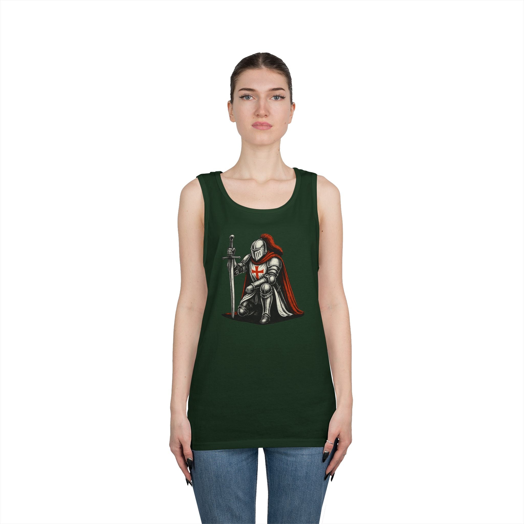 Crusader Knight Unisex Heavy Cotton Tank Top