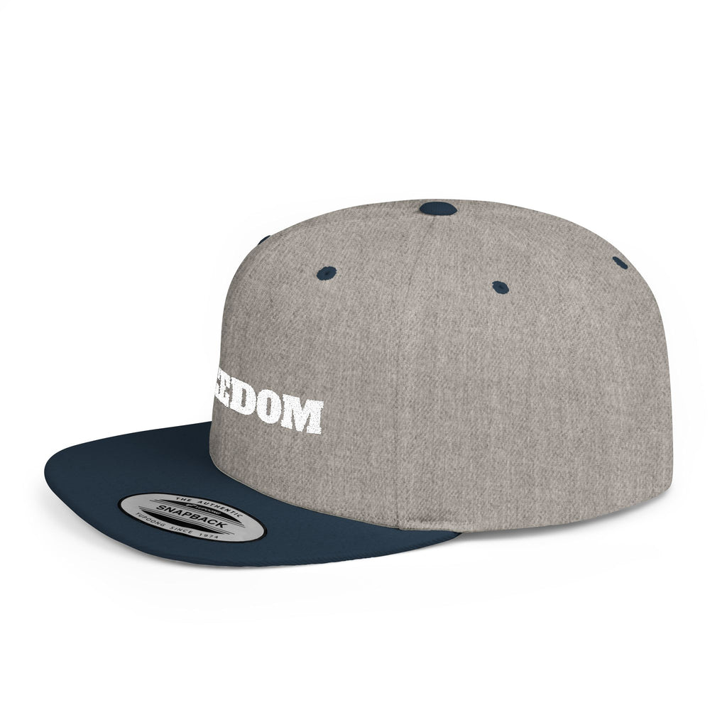 Freedom Flat Bill Snapback Cap, Freedom Adjustable Hat