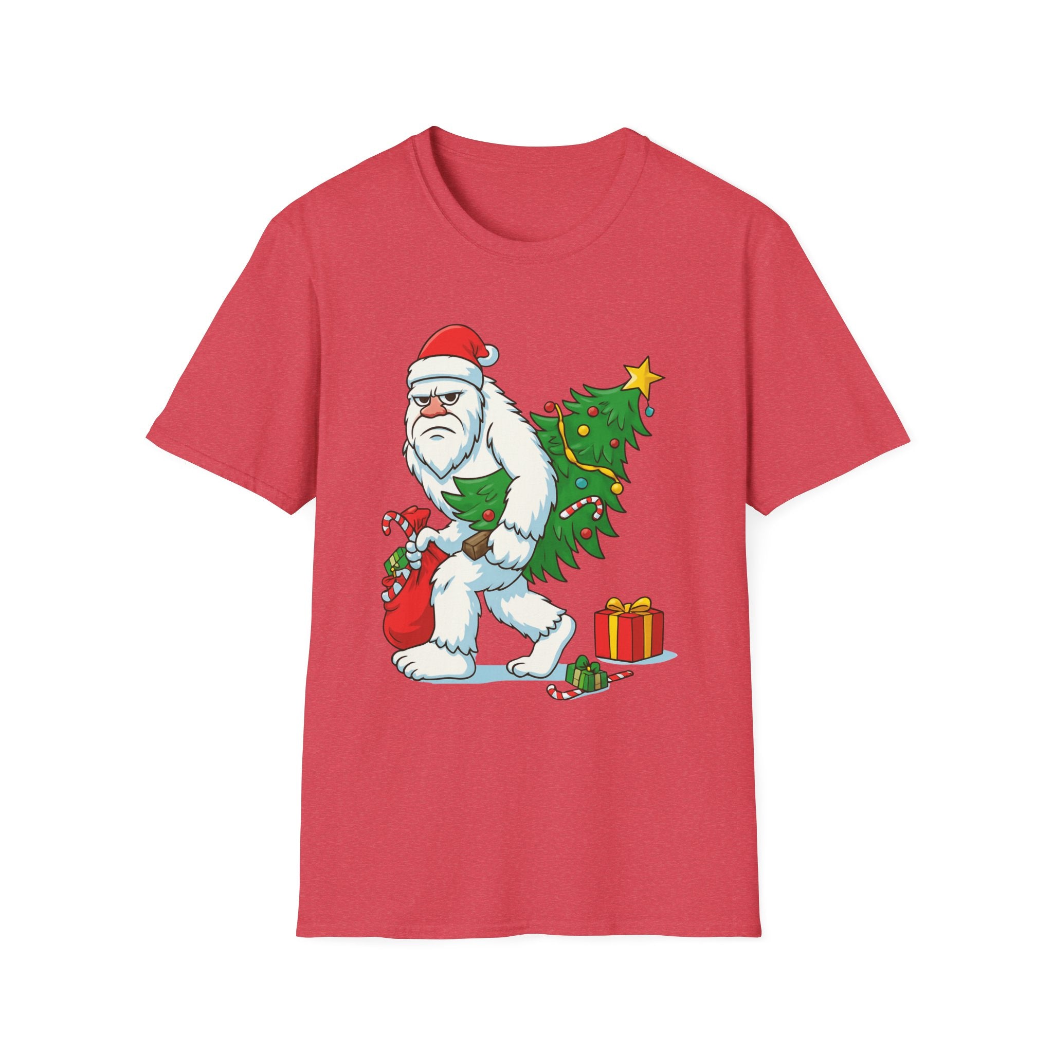 Yeti Stole Christmas T-Shirt | Funny Holiday Tee | Festive Unisex Cotton Shirt