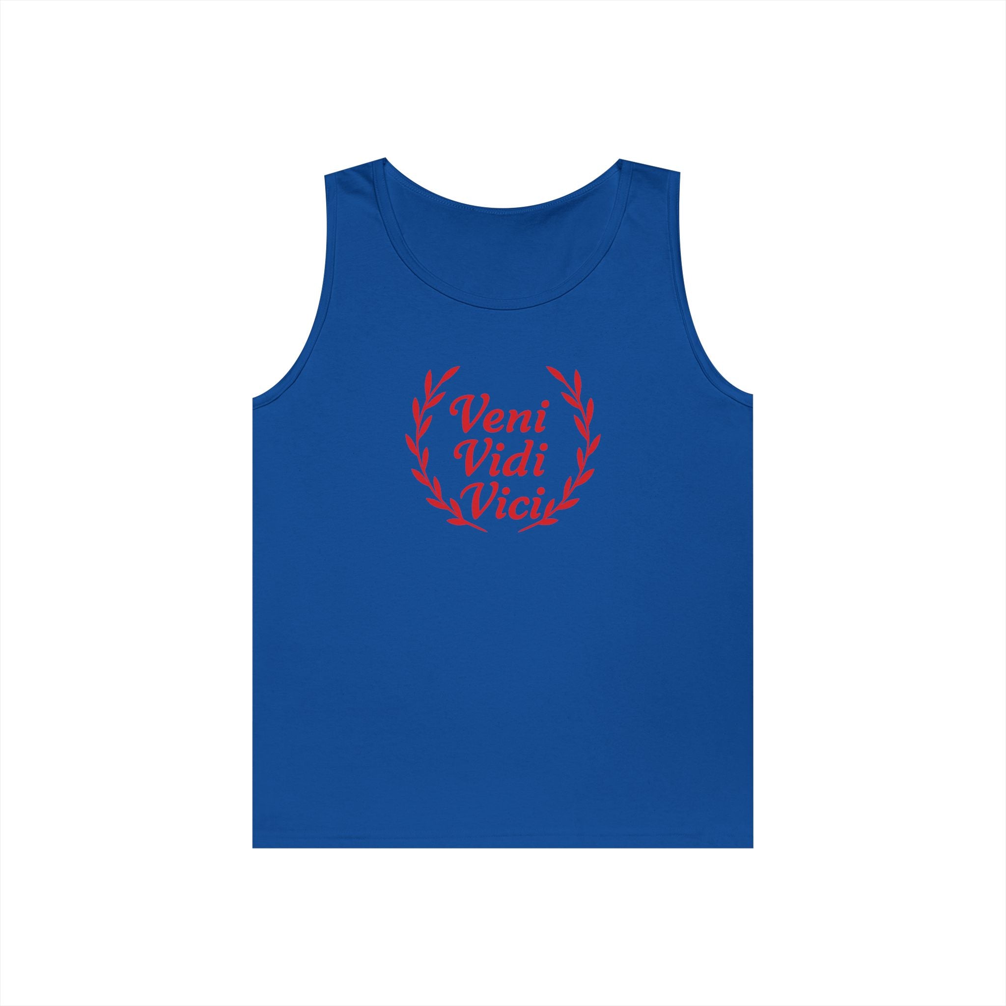 Veni Vidi Vici Light Red Design Unisex Heavy Cotton Tank Top