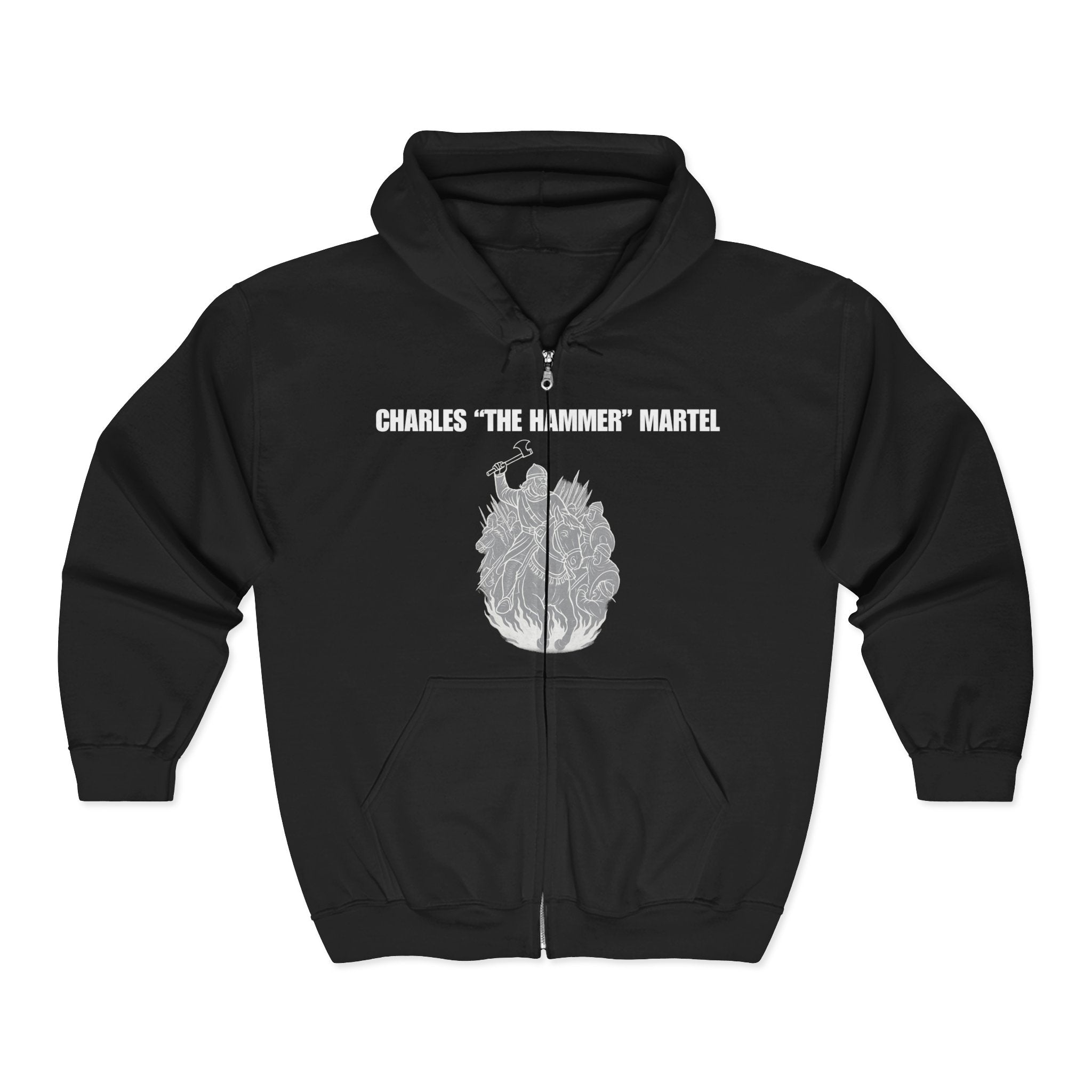Charles "The Hammer" Martel Zip Up Hoodie Sweatshirt