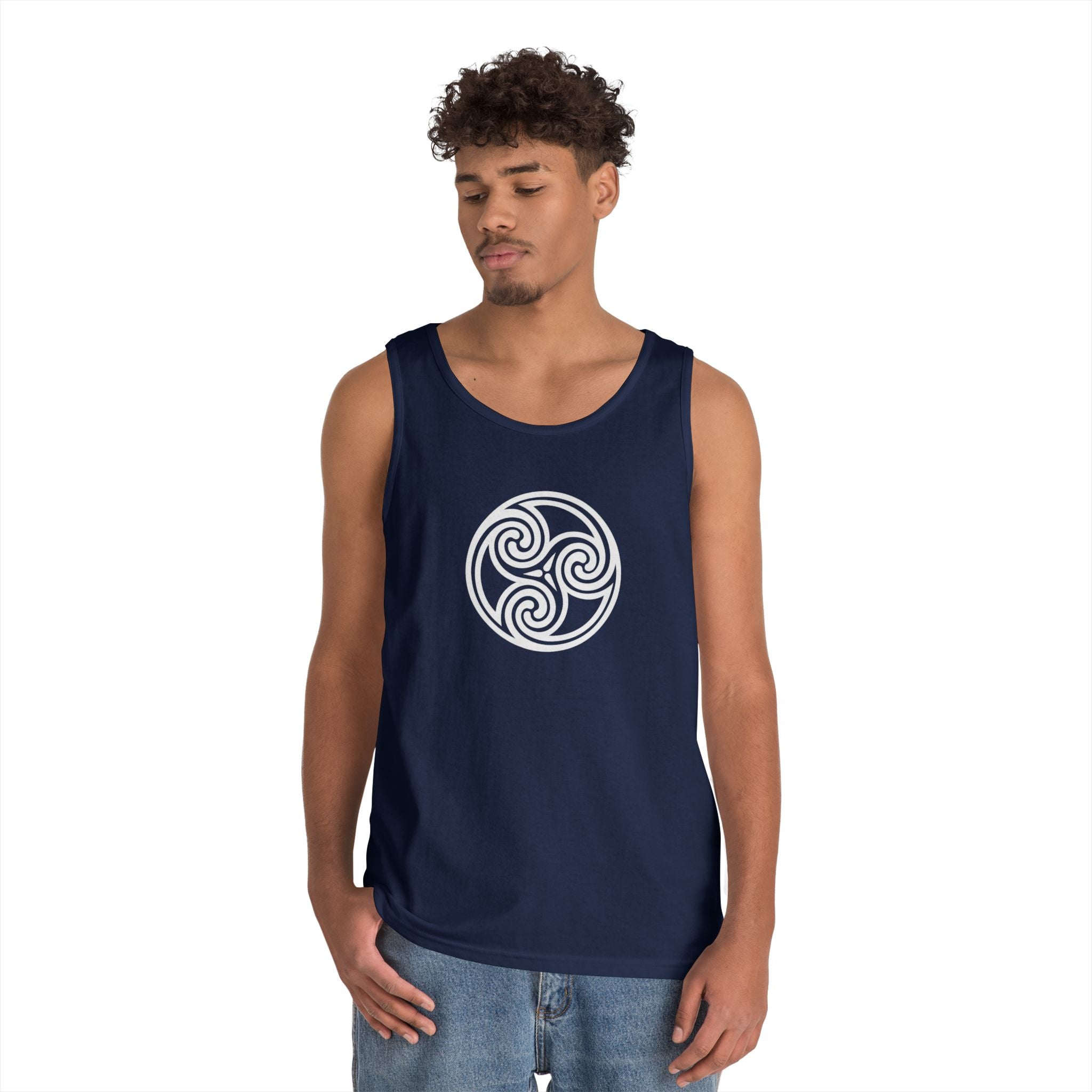 Triskele Symbol Unisex Heavy Cotton Tank Top