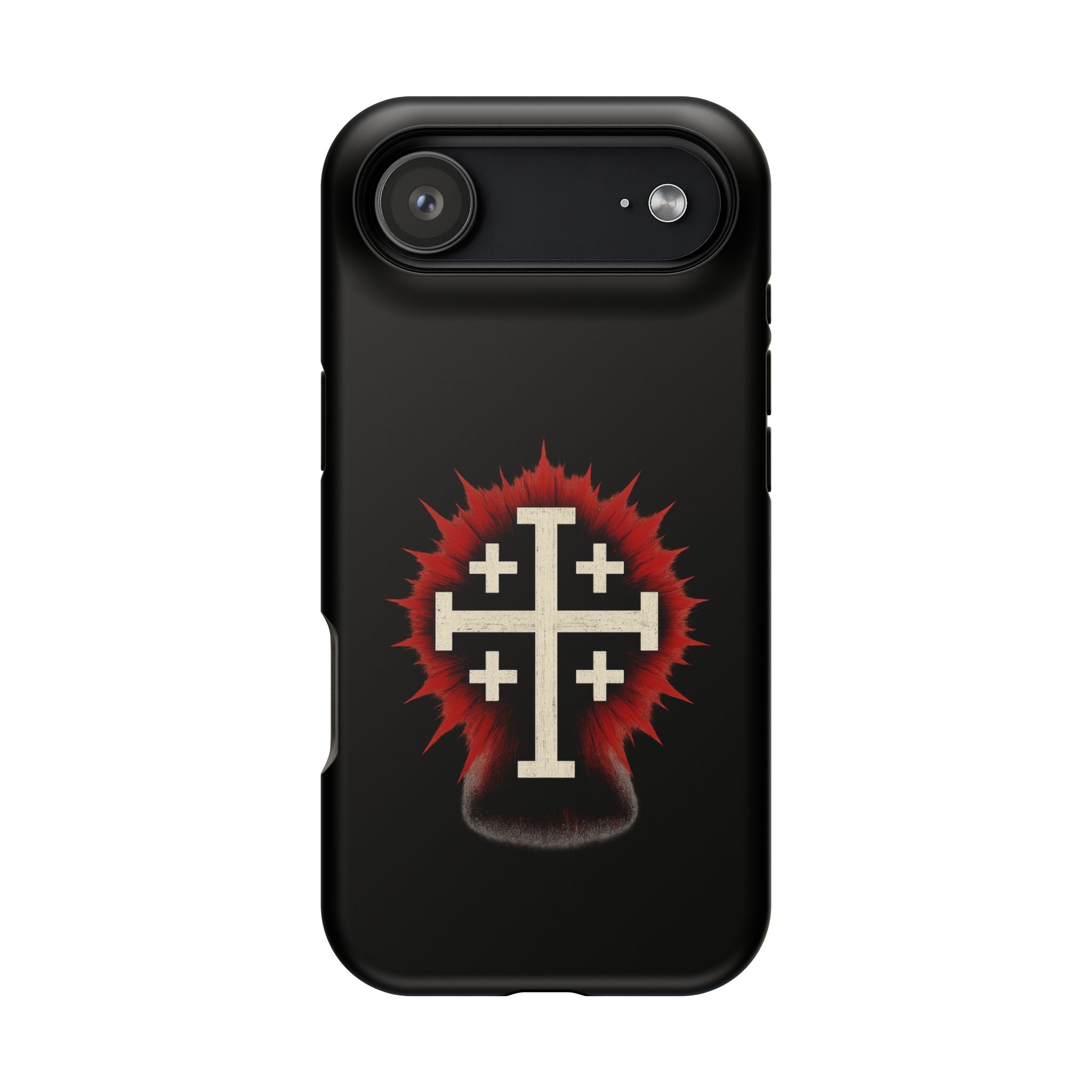 Cross Graphic Impact-Resistant Magnetic Phone Case