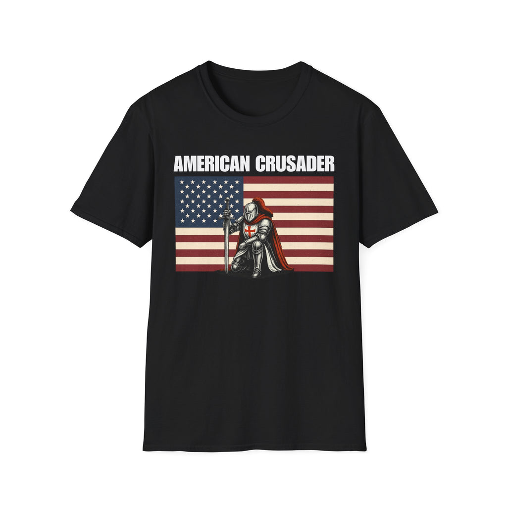 American Crusader Alt Color Design Softstyle Cotton T-Shirt