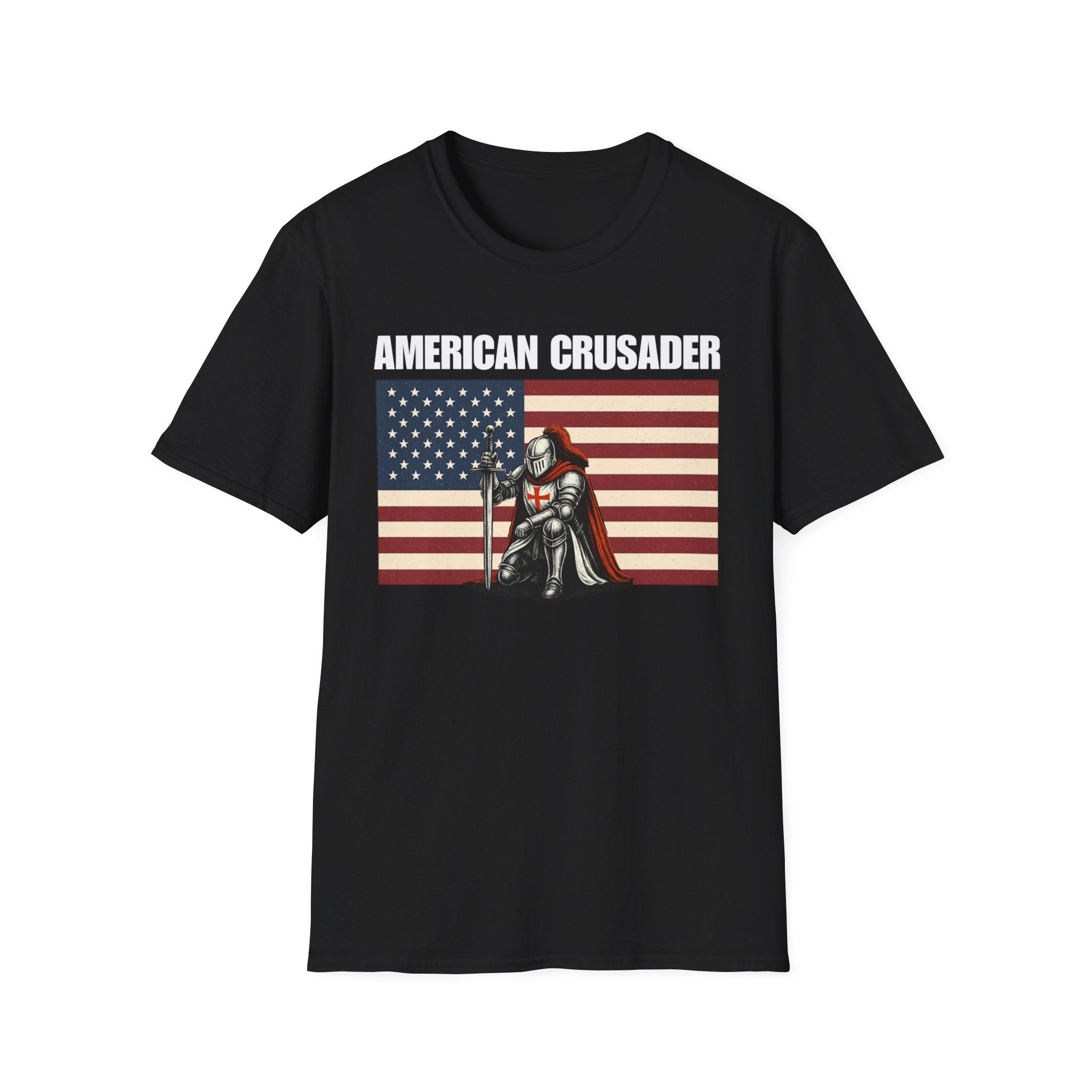 American Crusader Alt Color Design Softstyle Cotton T-Shirt