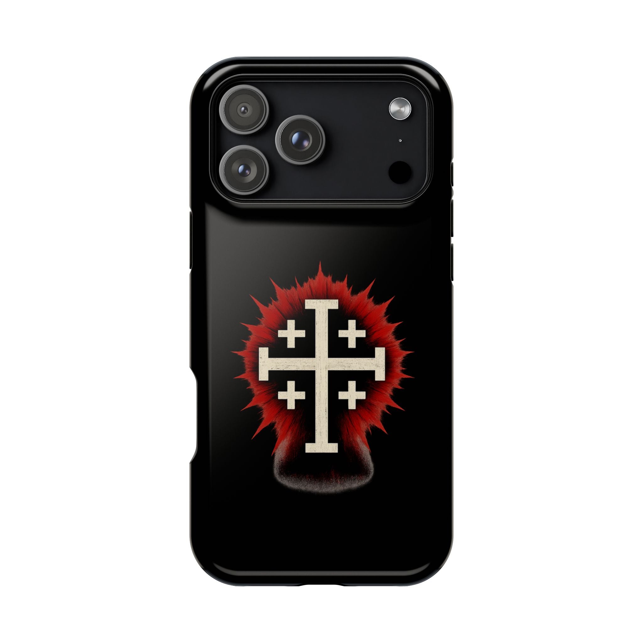 Cross Graphic Impact-Resistant Magnetic Phone Case