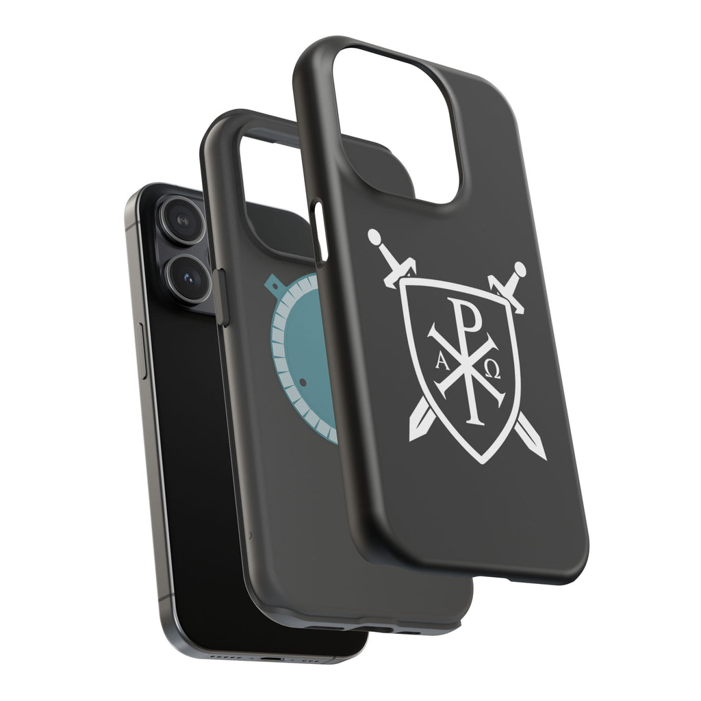 Swords and Shield Pi Chi Rho Graphic Design Magnetic Impact-Resistant Cases