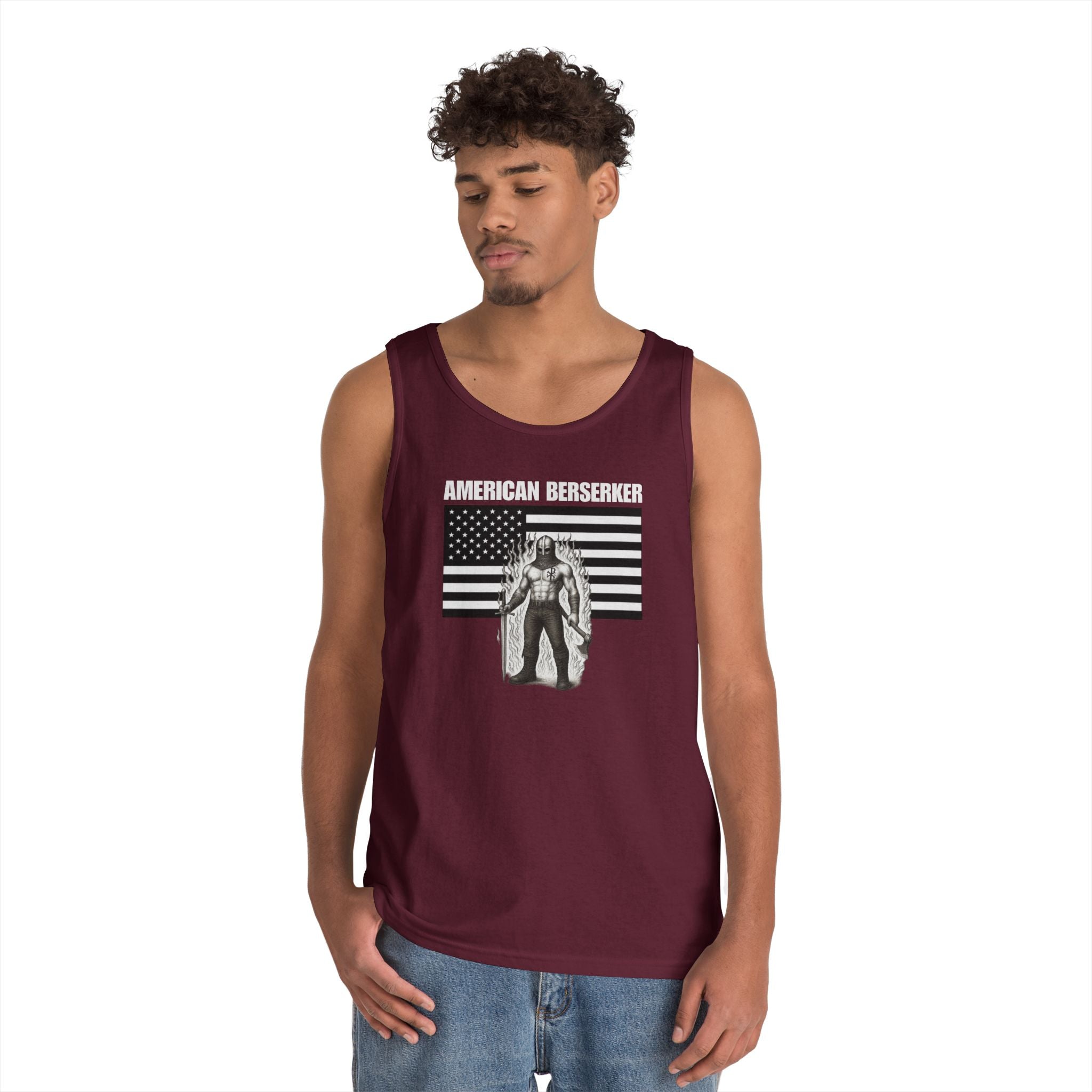 American Berserker Alt Design 3 Heavy Cotton Tank Top
