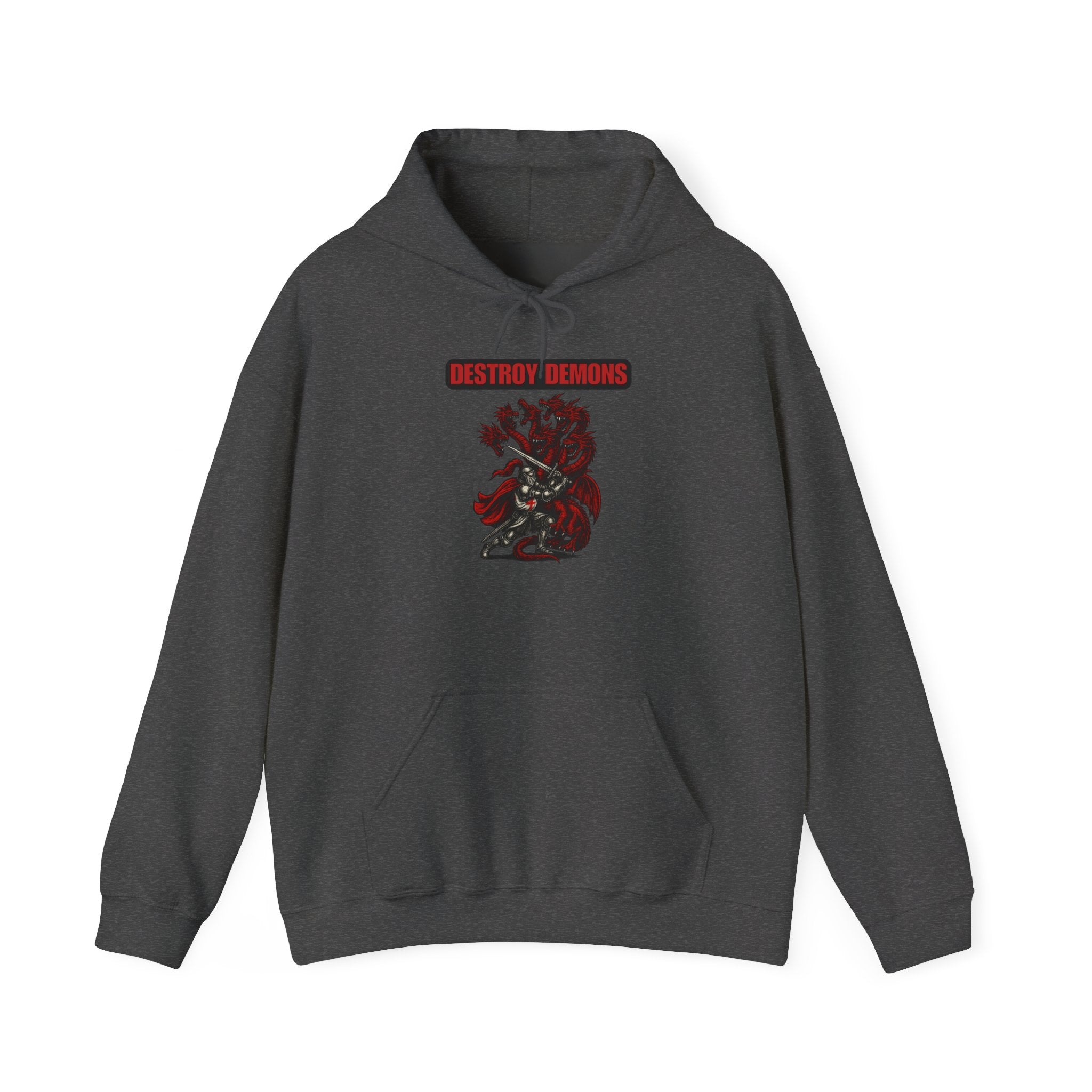 Destroy Demons Crusader Vs Great Red Dragon Hoodie Sweatshirt