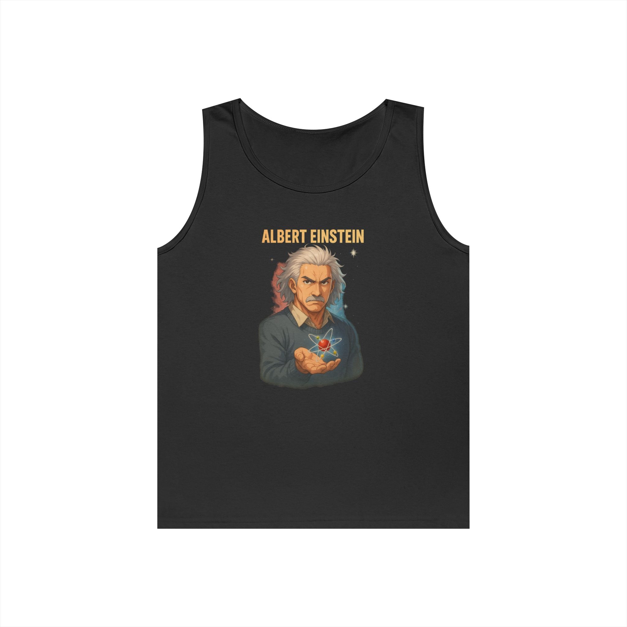 Albert Einstein Graphic Tank Top, Science Lover Gift, Unisex Cotton Top