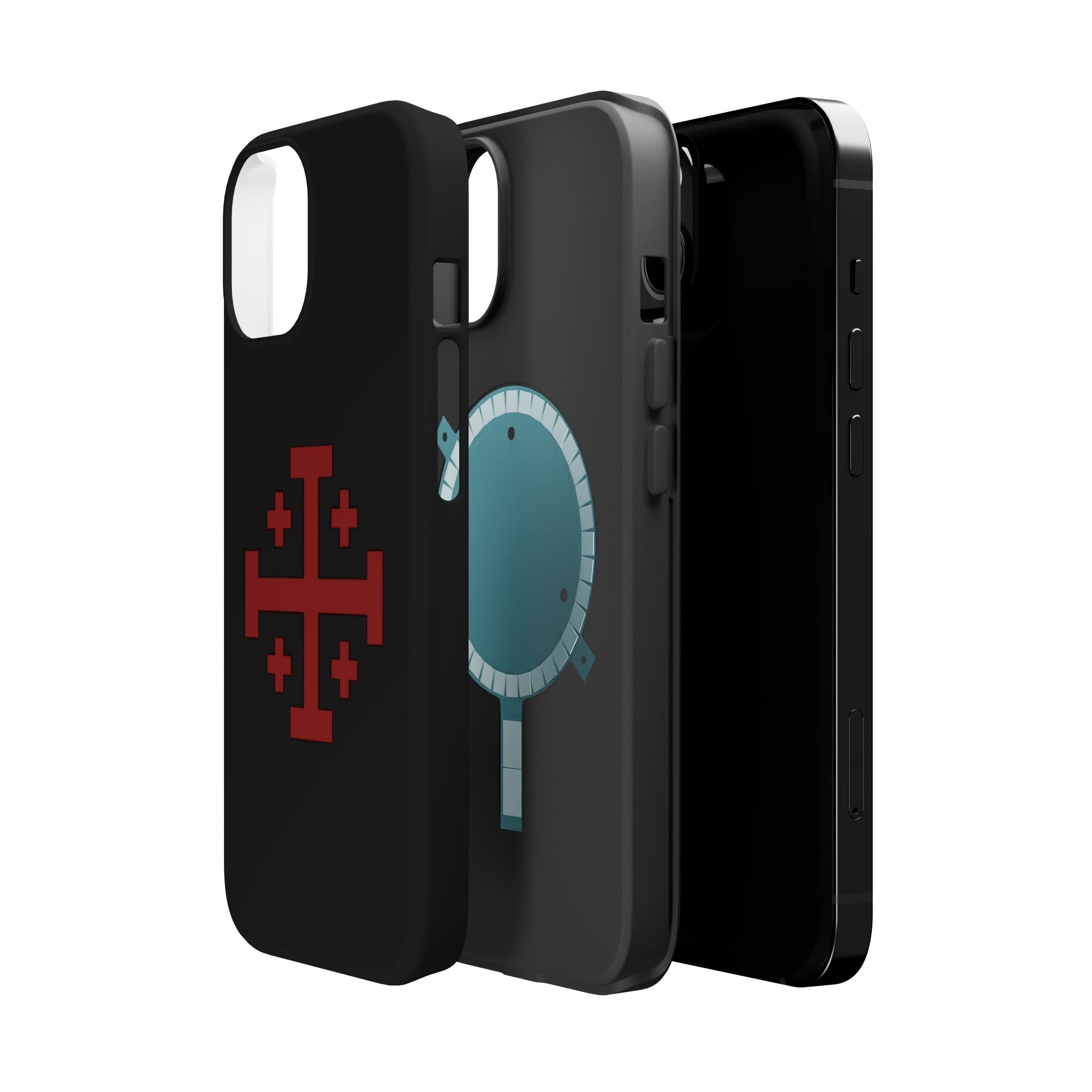Cross Of Jerusalem Red Design Magnetic Impact-Resistant Cases
