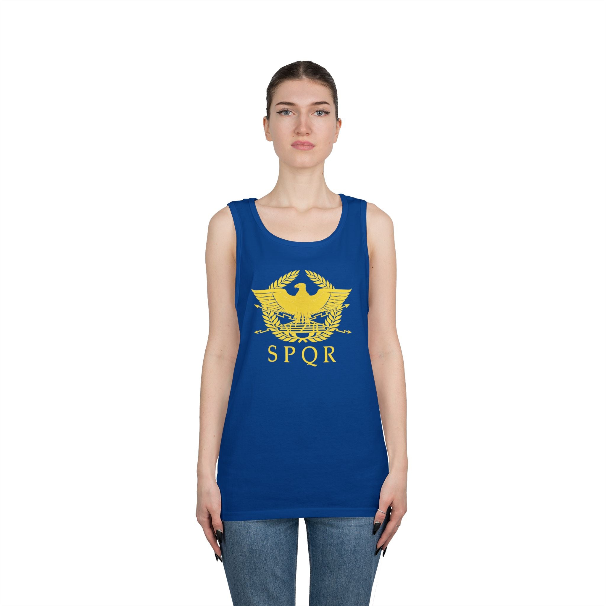 Roman Eagle SPQR Unisex Heavy Cotton Tank Top