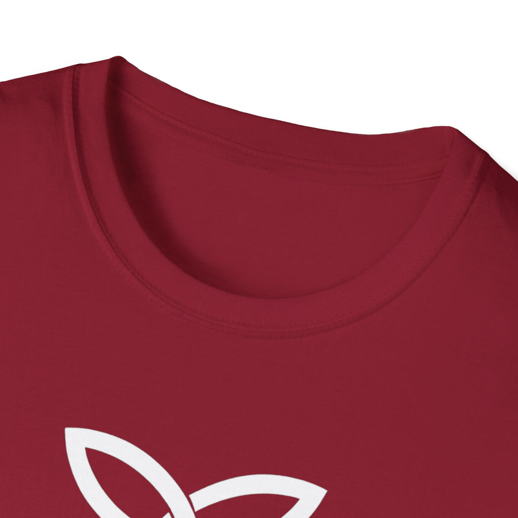 White Frankish Cross Graphic Softstyle Cotton T-Shirt