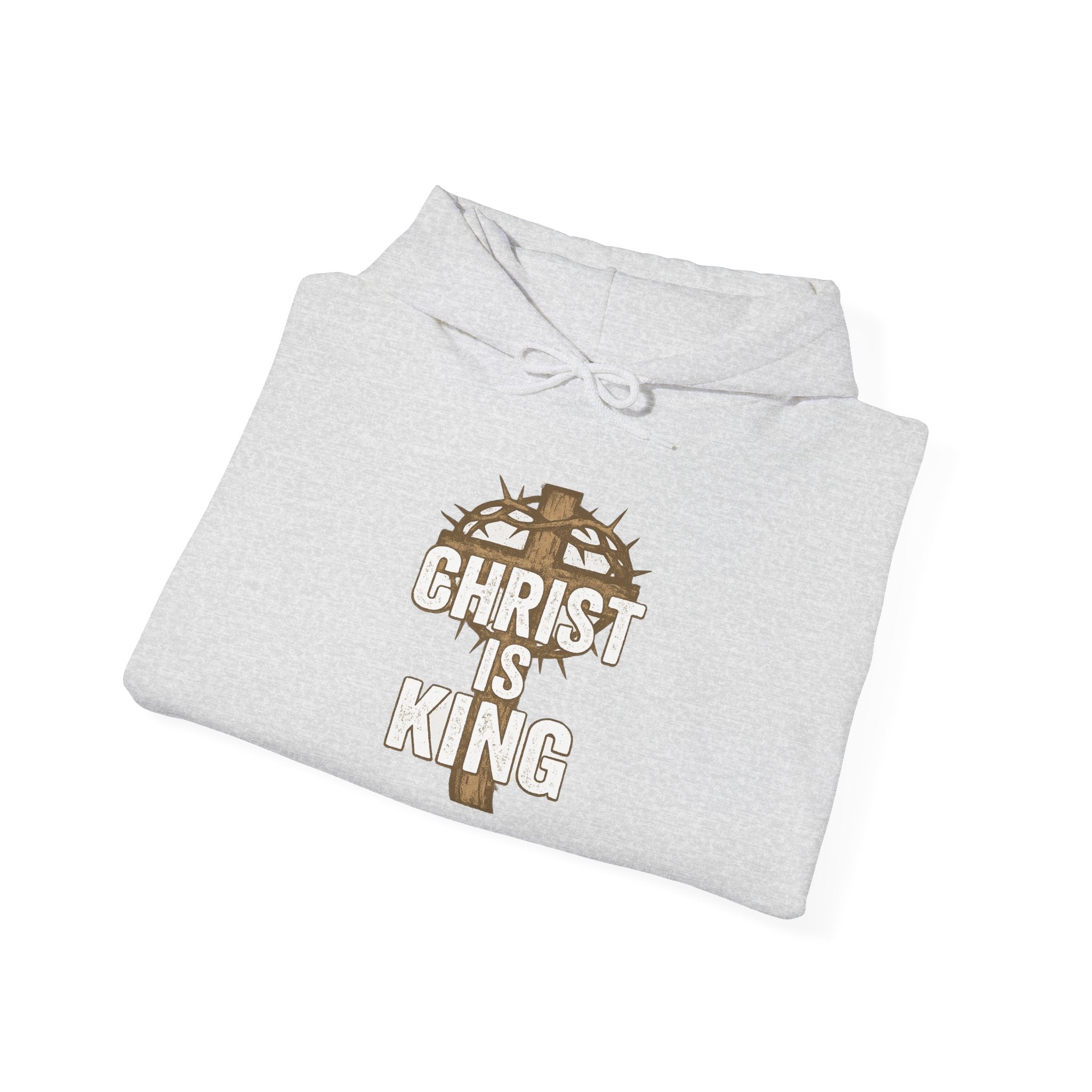 Christ is King Hooded Crucifix Sweatshirt
