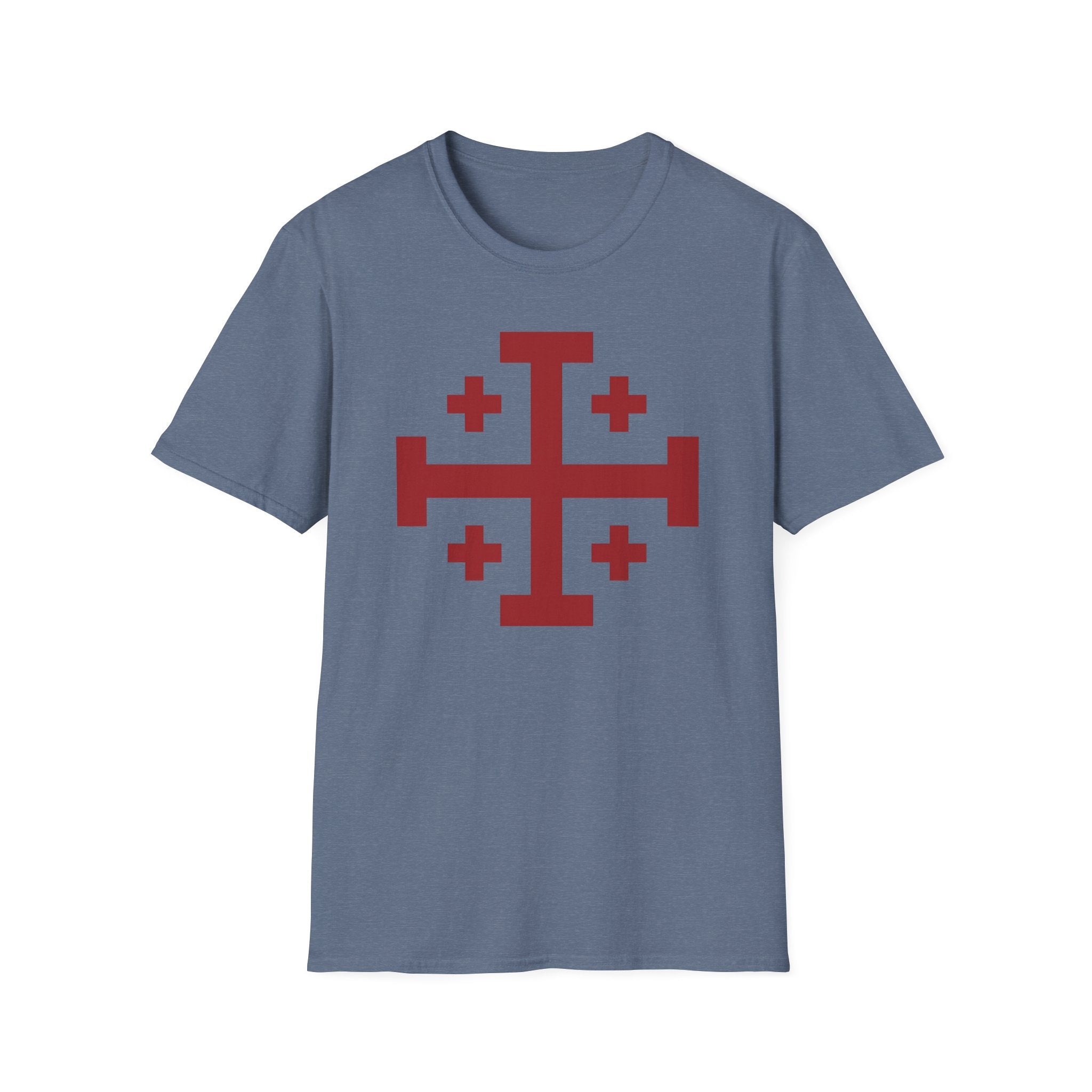 Cross of Jerusalem Red Design Softstyle T-Shirt