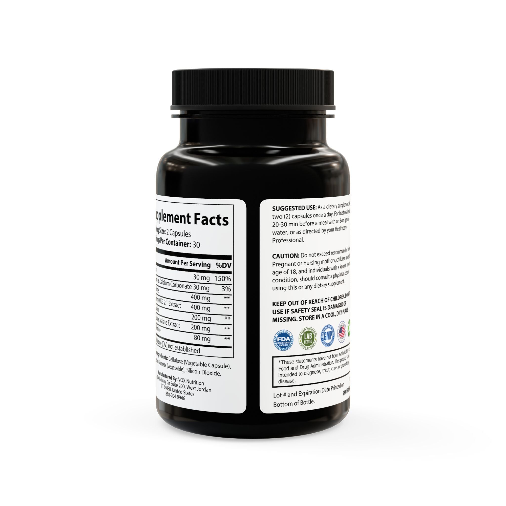 The Based Berserker L-Arginine Supplement (60 Capsules)