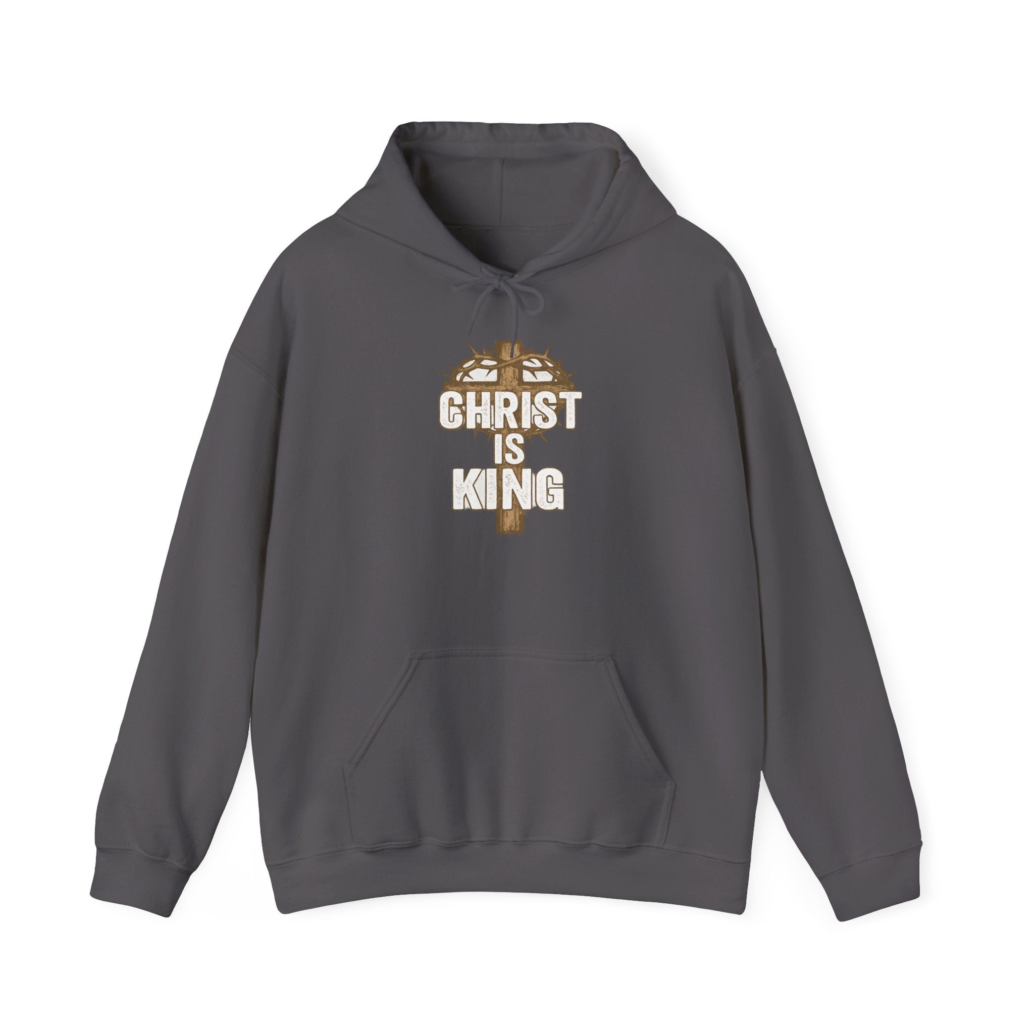 Christ is King Hooded Crucifix Sweatshirt
