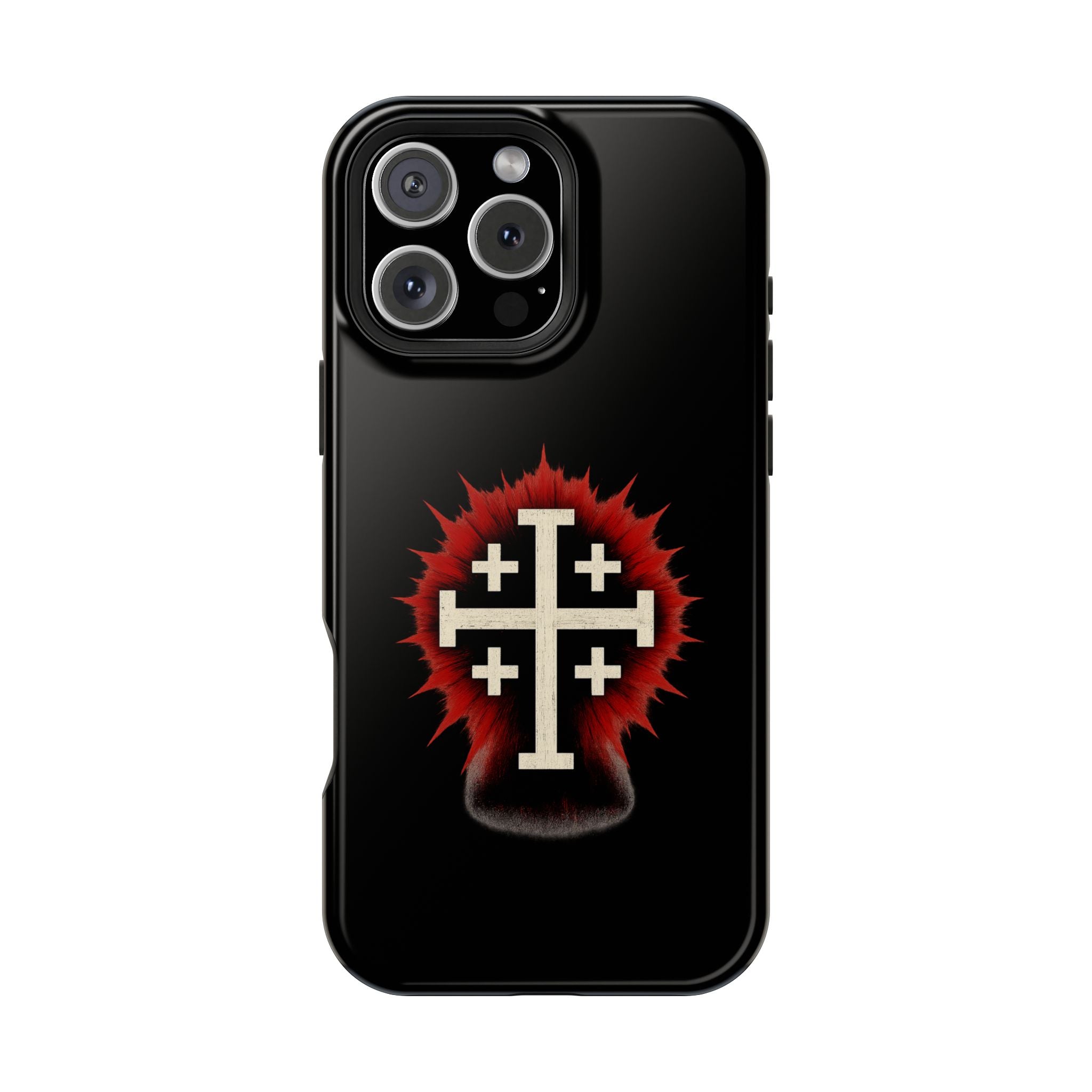 Cross Graphic Impact-Resistant Magnetic Phone Case
