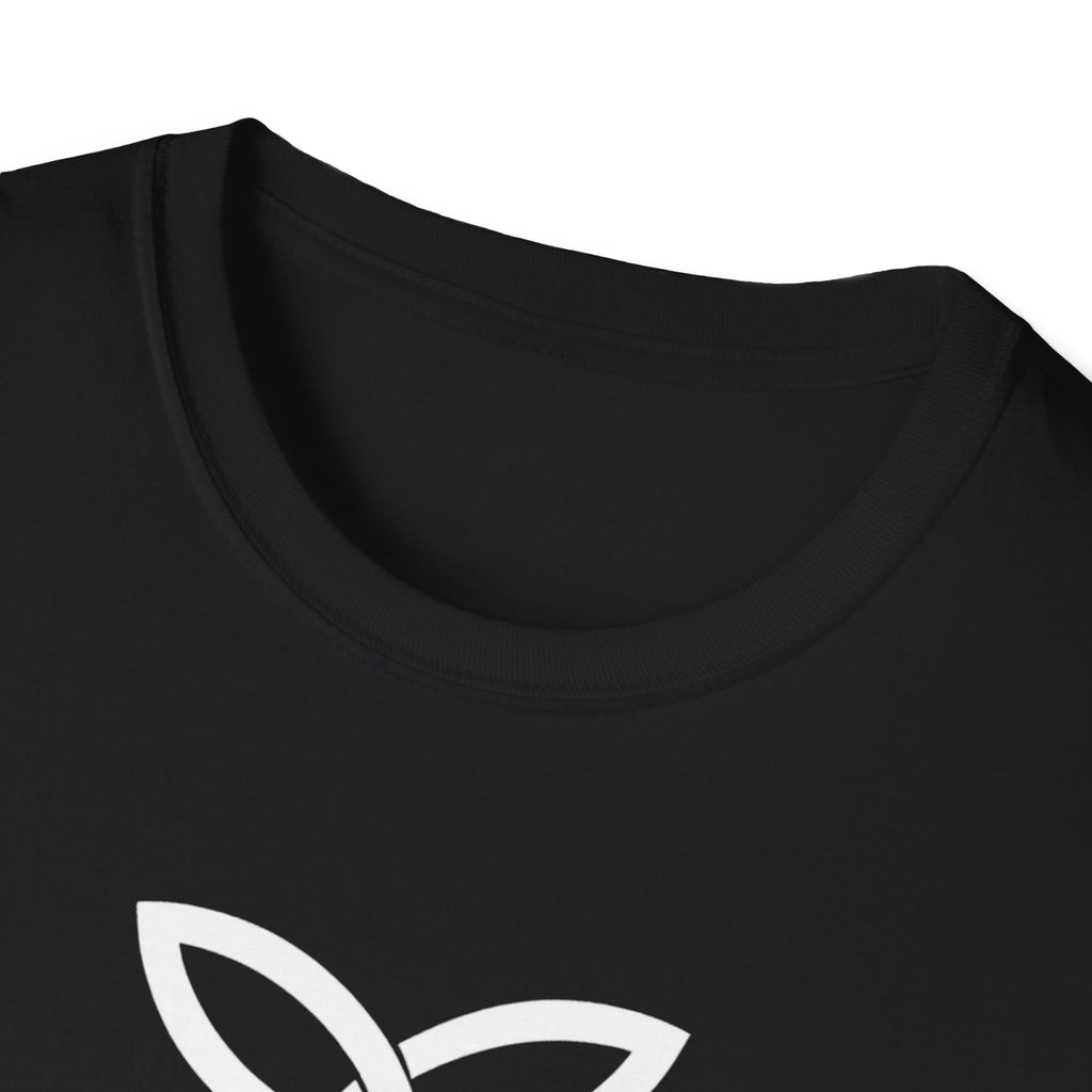 White Frankish Cross Graphic Softstyle Cotton T-Shirt