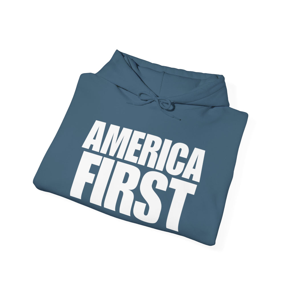 America First Pull Over Hoodie Sweatshirt