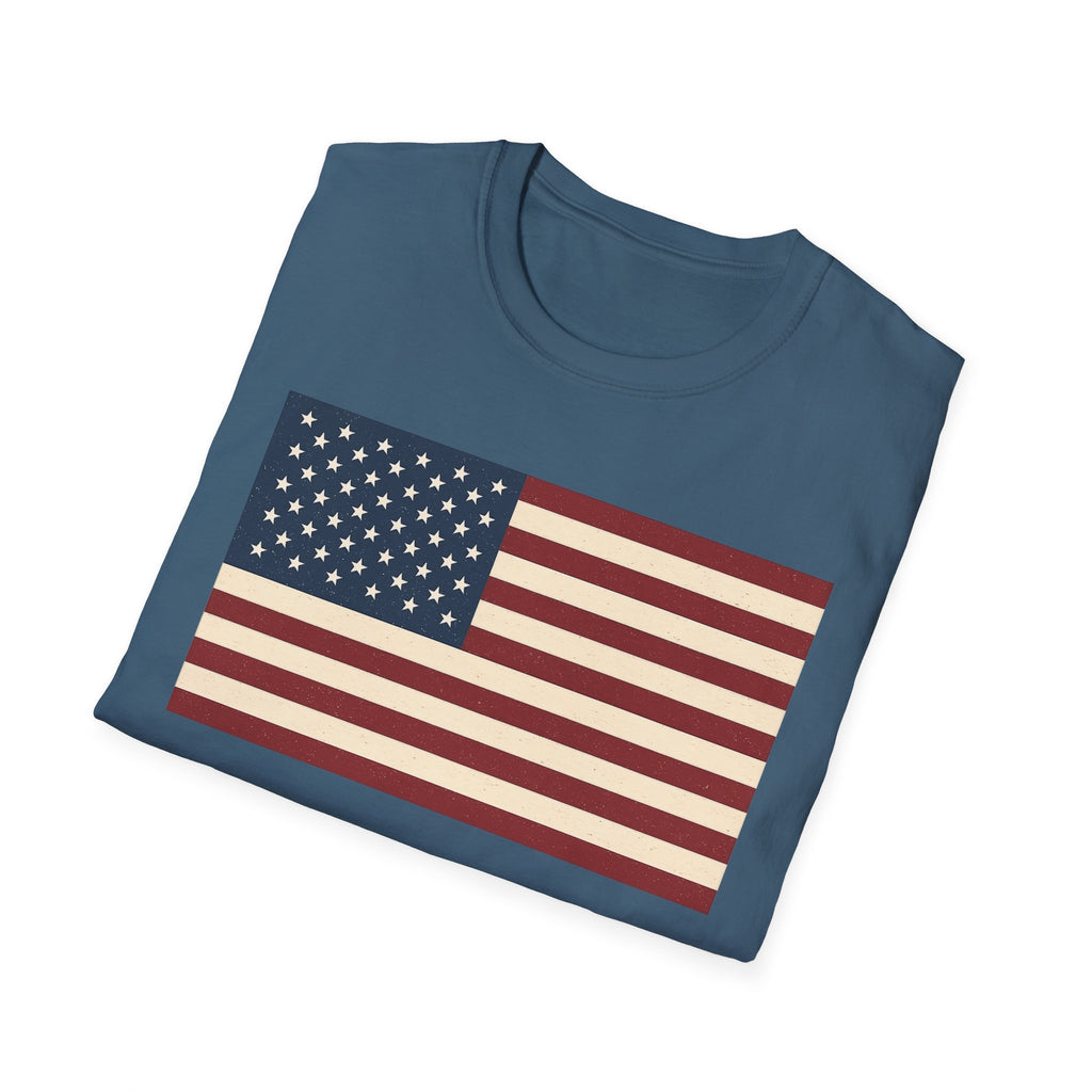 American Flag Softstyle Cotton Shirt T-Shirt