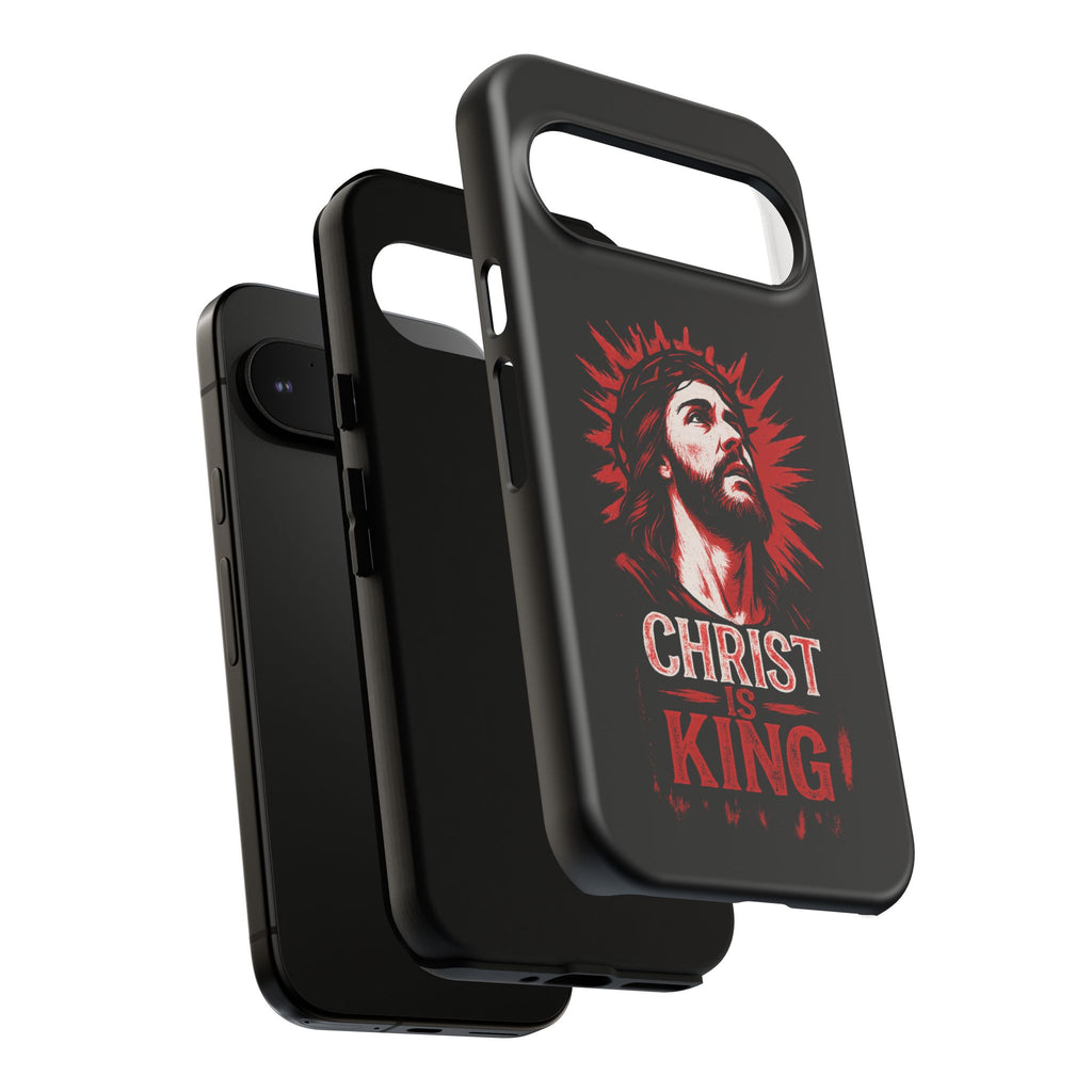 Christ is King Phone Case, Tough Phone Cover for Christian Faith