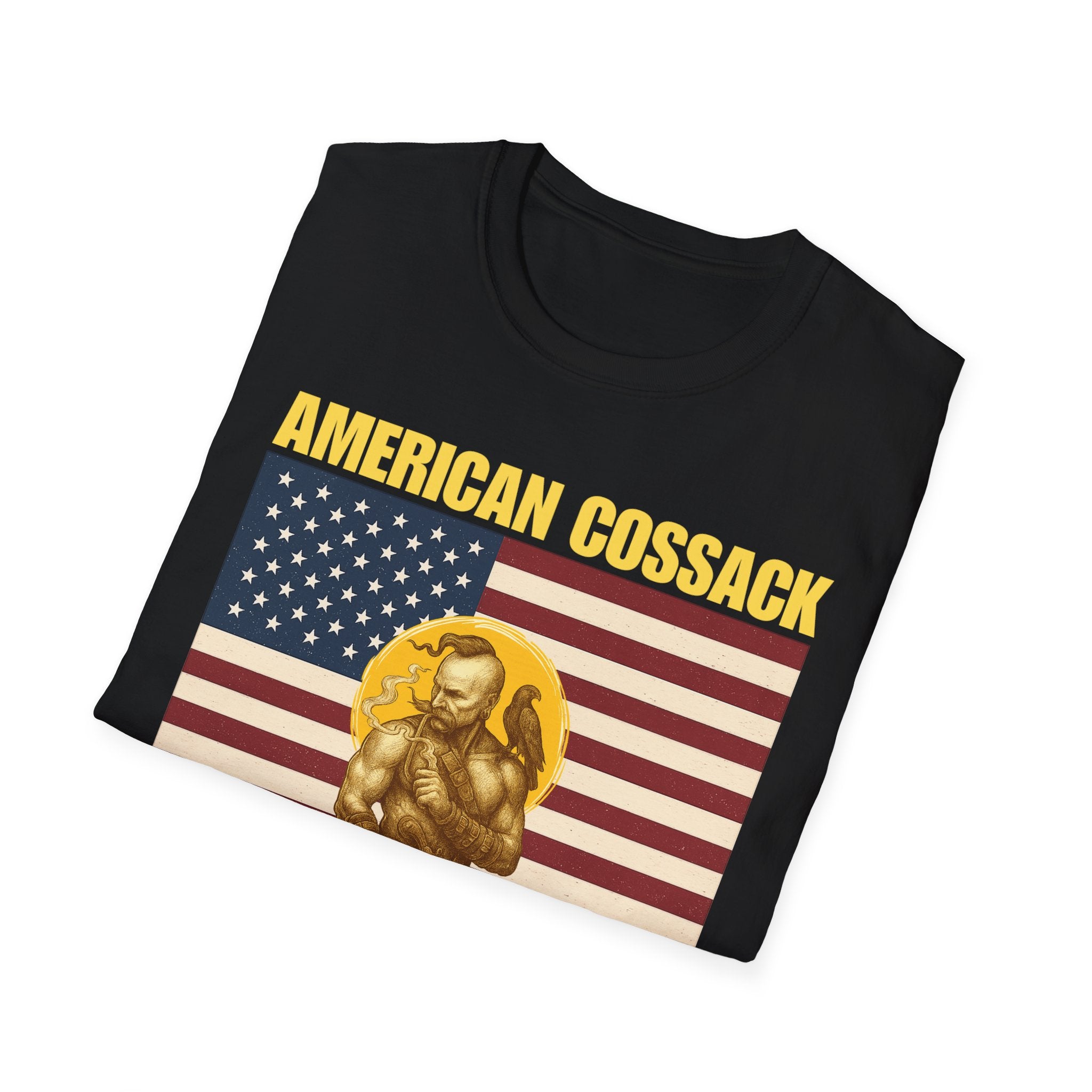 Patriotic American Cossack Alt Design Softstyle T-Shirt