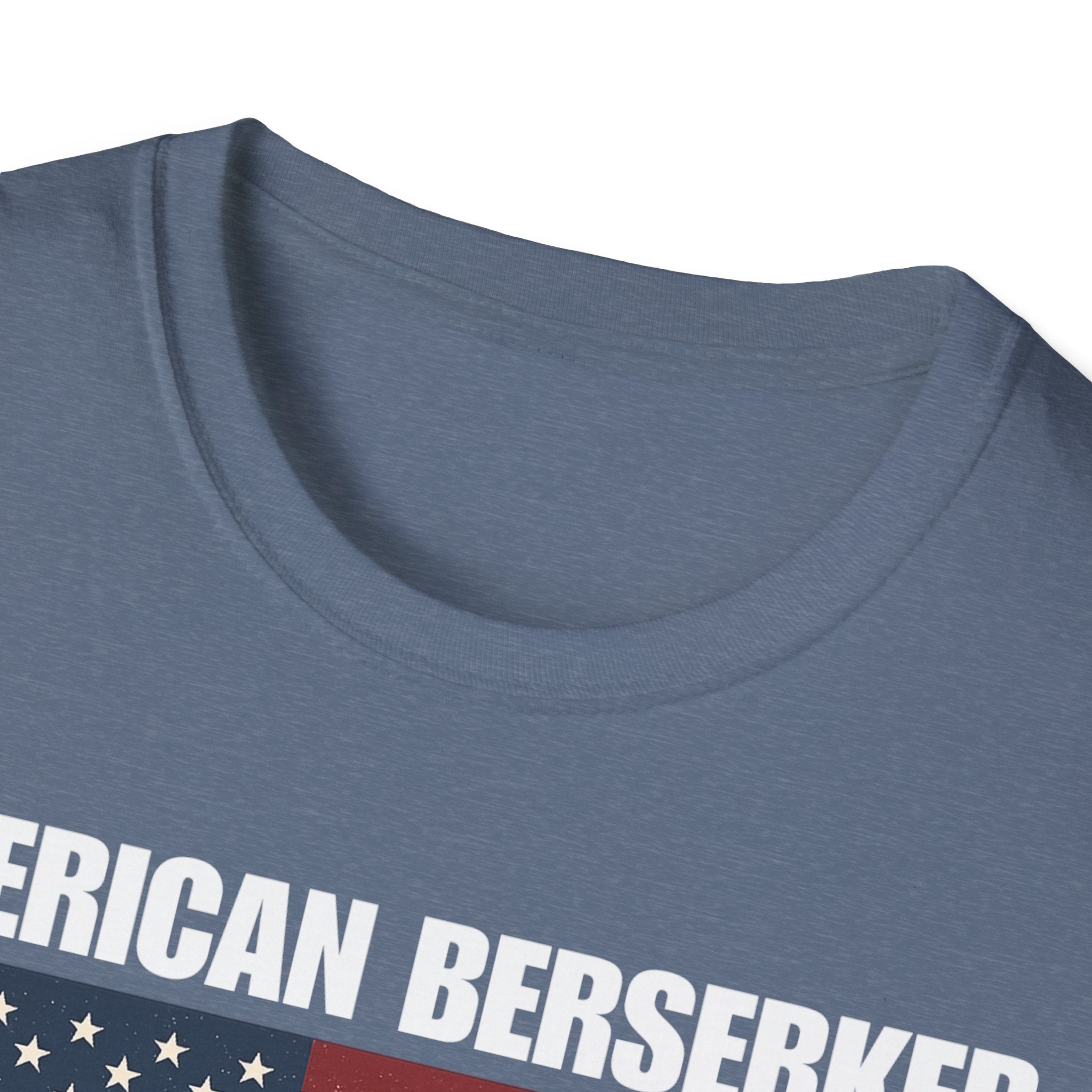 Bold American Berserker Graphic Softstyle Cotton T-Shirt