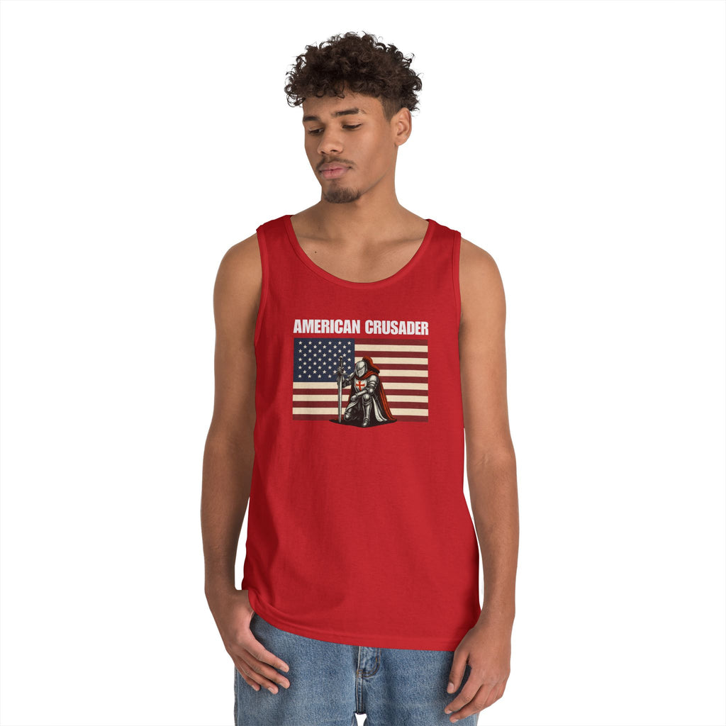 American Crusader Alt Color Design Heavy Cotton Tank Top