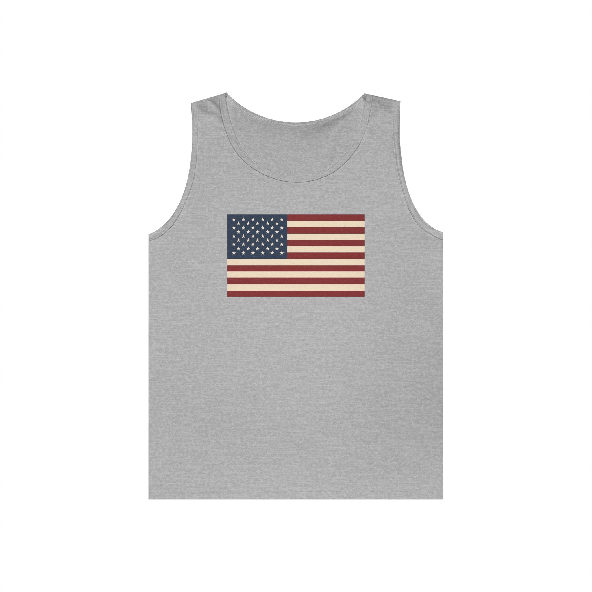 American Flag Heavy Cotton Tank Top
