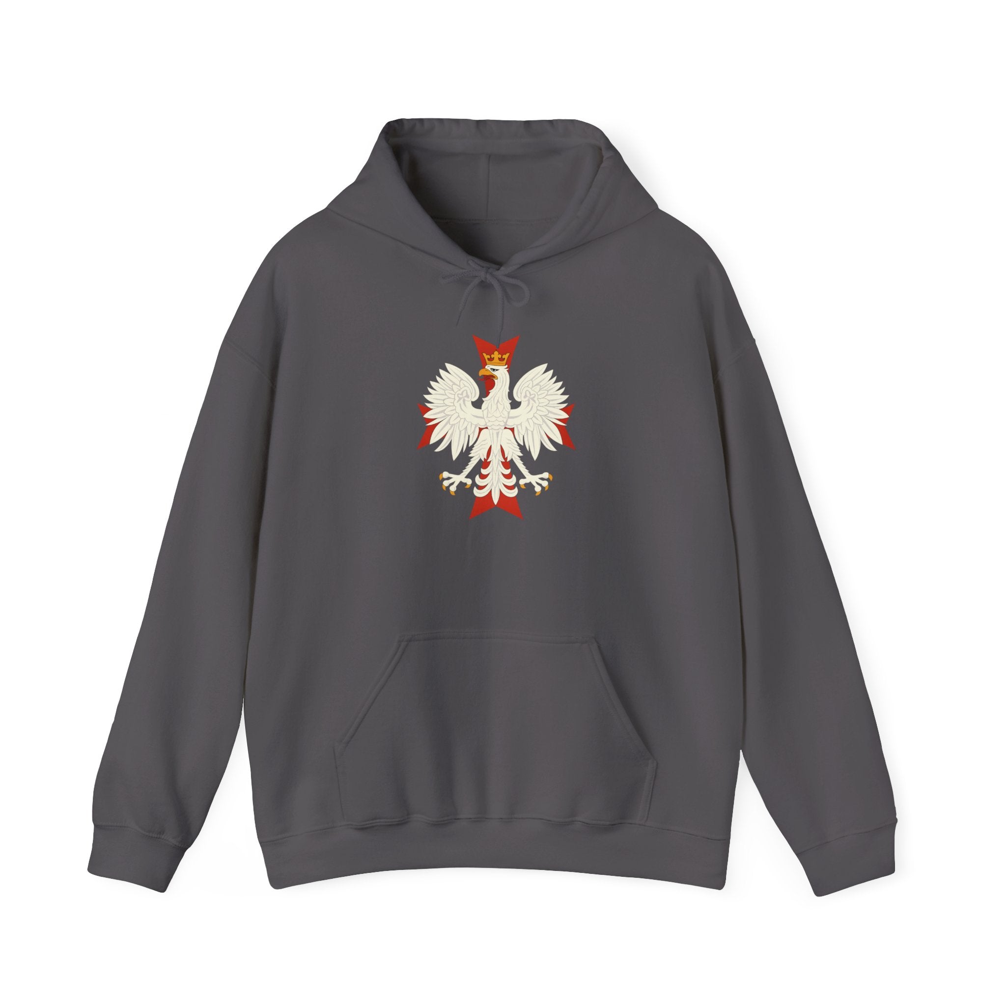 Polish Eagle Cross Pull Over Hoodie Sweatshirt