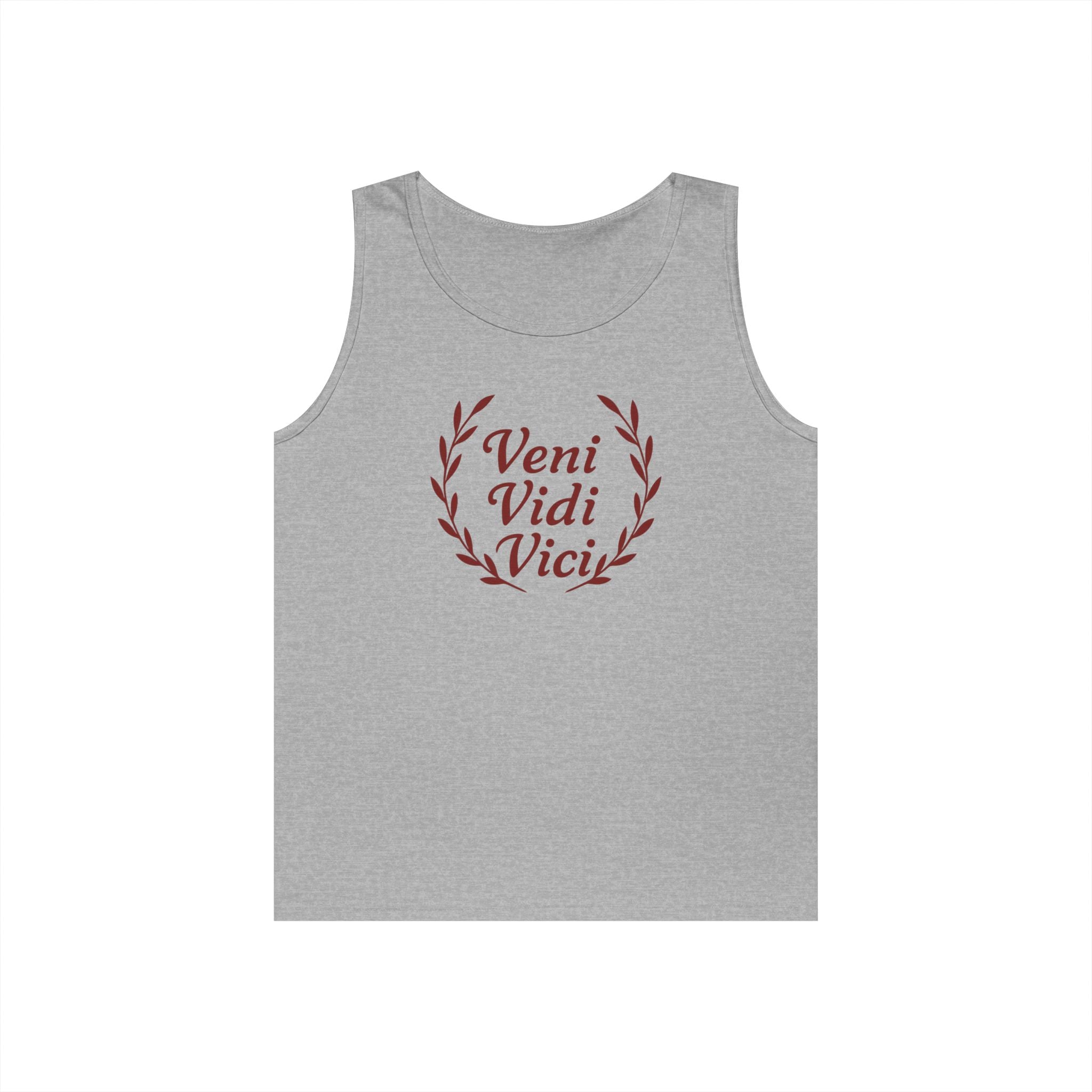 Veni Vidi Vici Red Design Unisex Heavy Cotton Tank Top