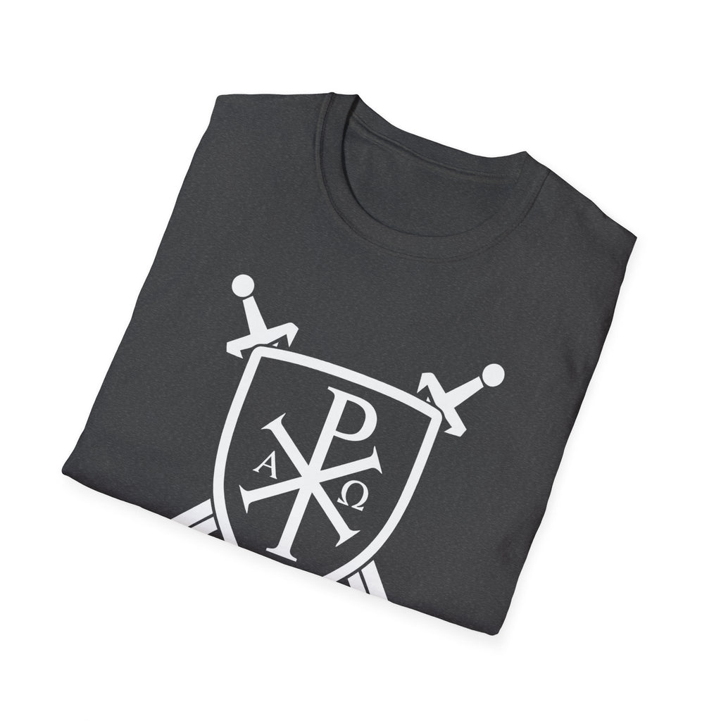 Unique Pi Chi Rho Crest Shield White Design Softstyle T-Shirt