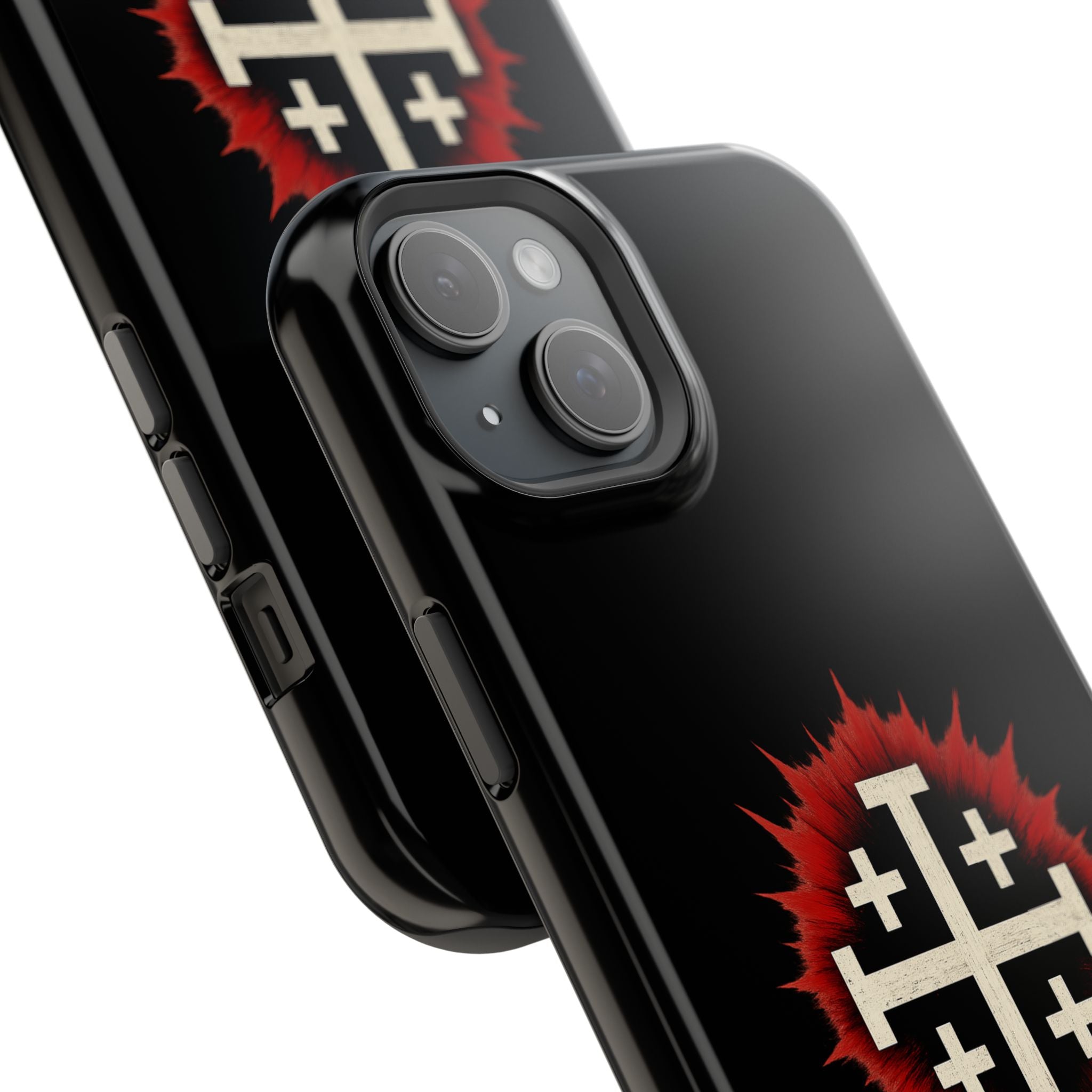 Cross Graphic Impact-Resistant Magnetic Phone Case
