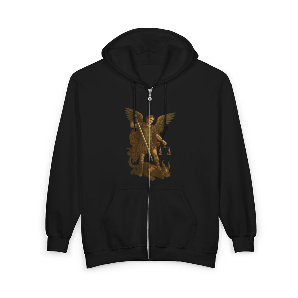Michael The Arch Angel (Image Only) Full Zip Up Hoodie