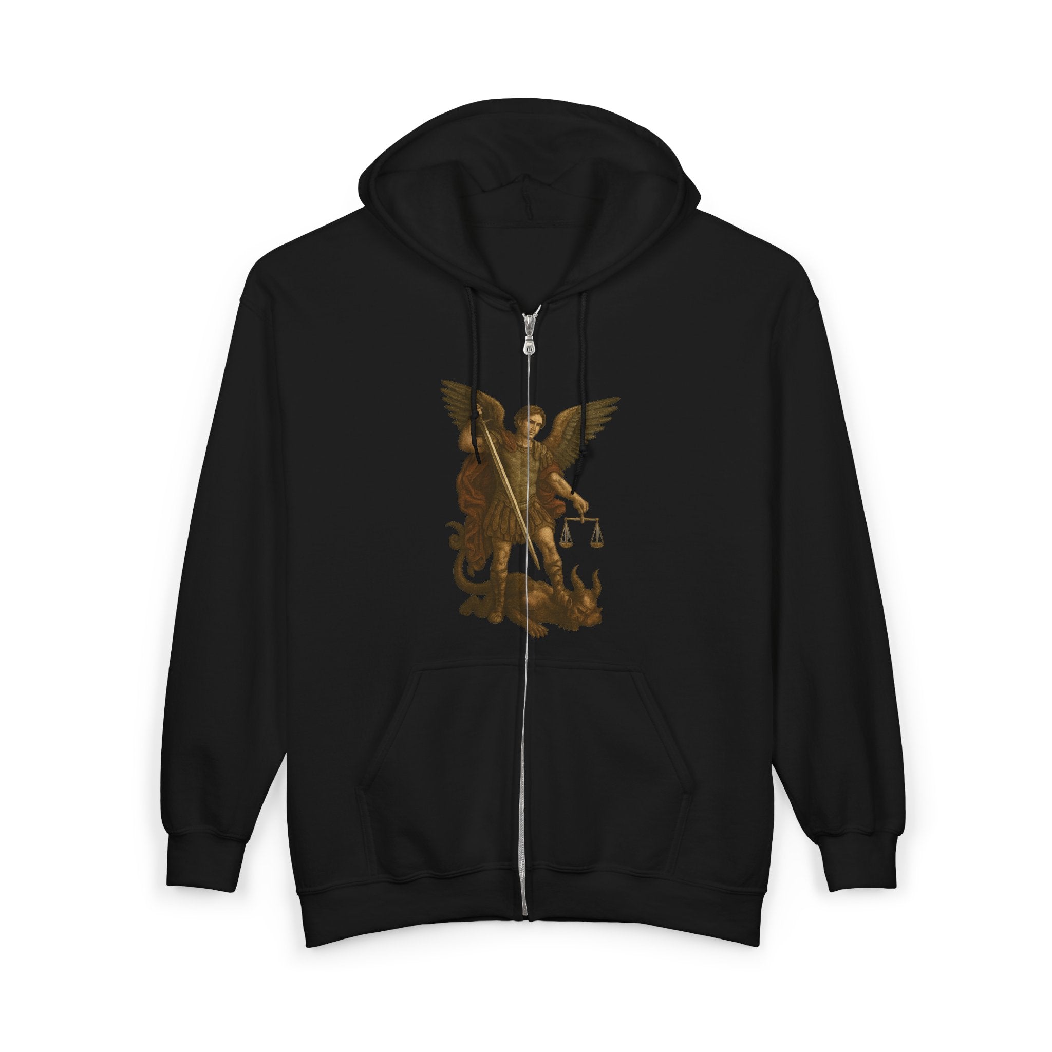 Michael The Arch Angel (Image Only) Full Zip Up Hoodie