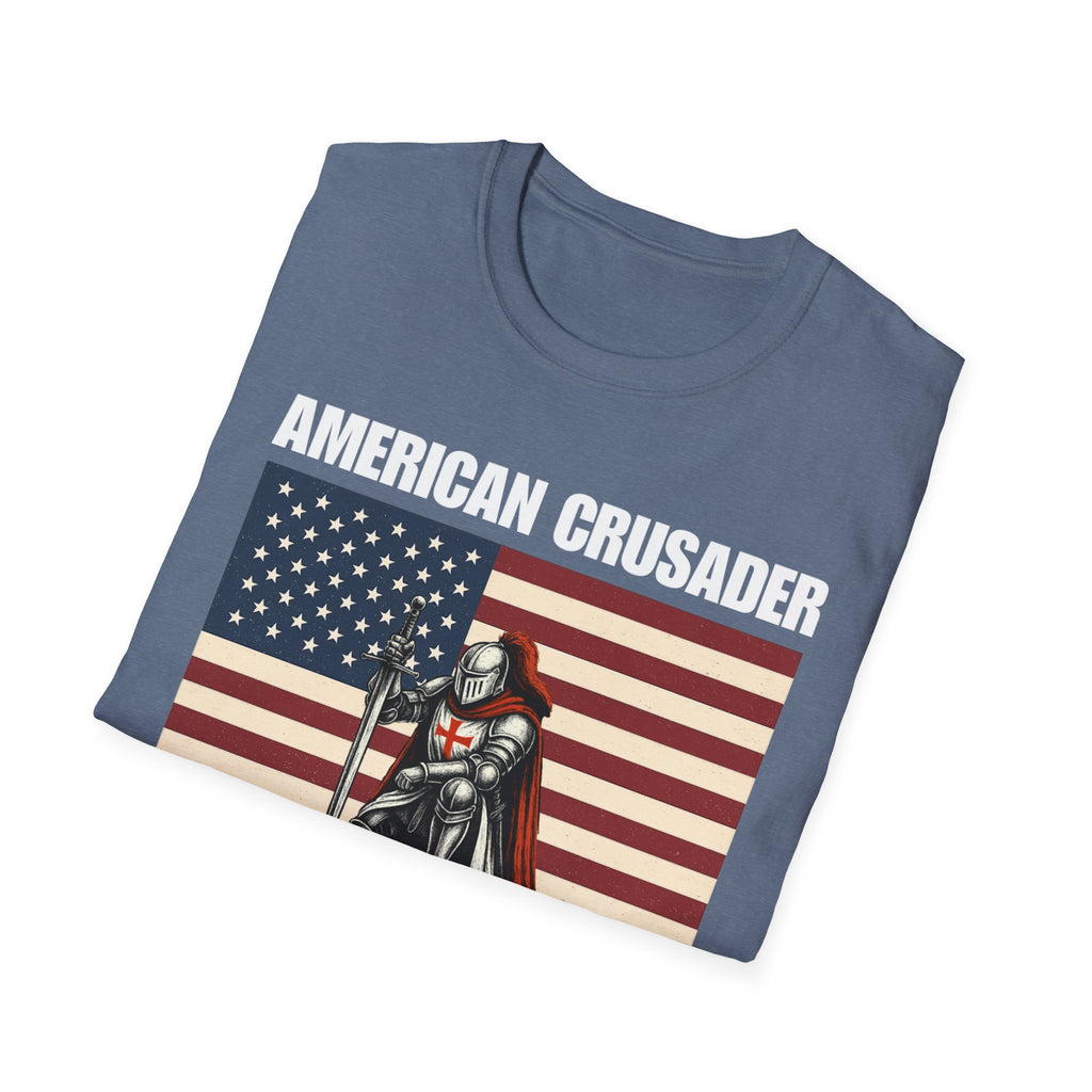 American Crusader Alt Color Design Softstyle Cotton T-Shirt