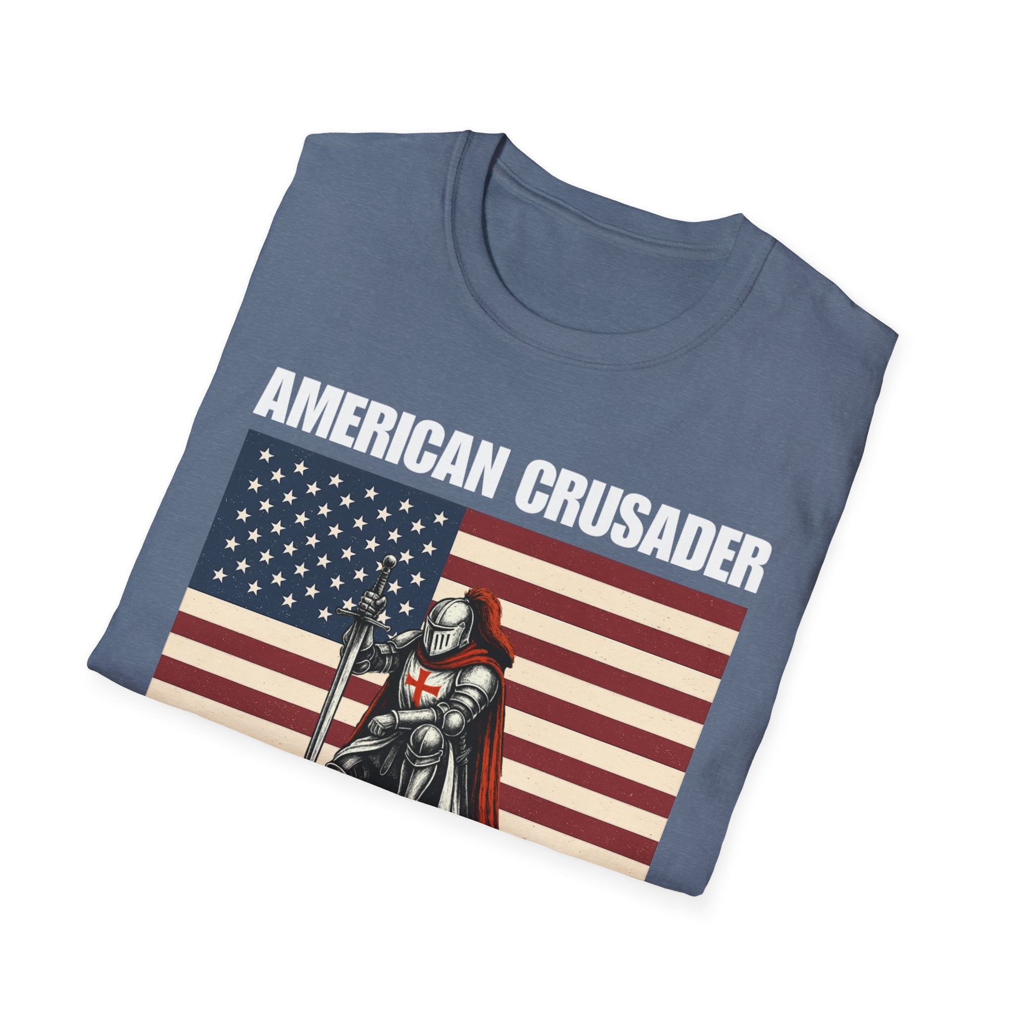 American Crusader Alt Color Design Softstyle Cotton T-Shirt