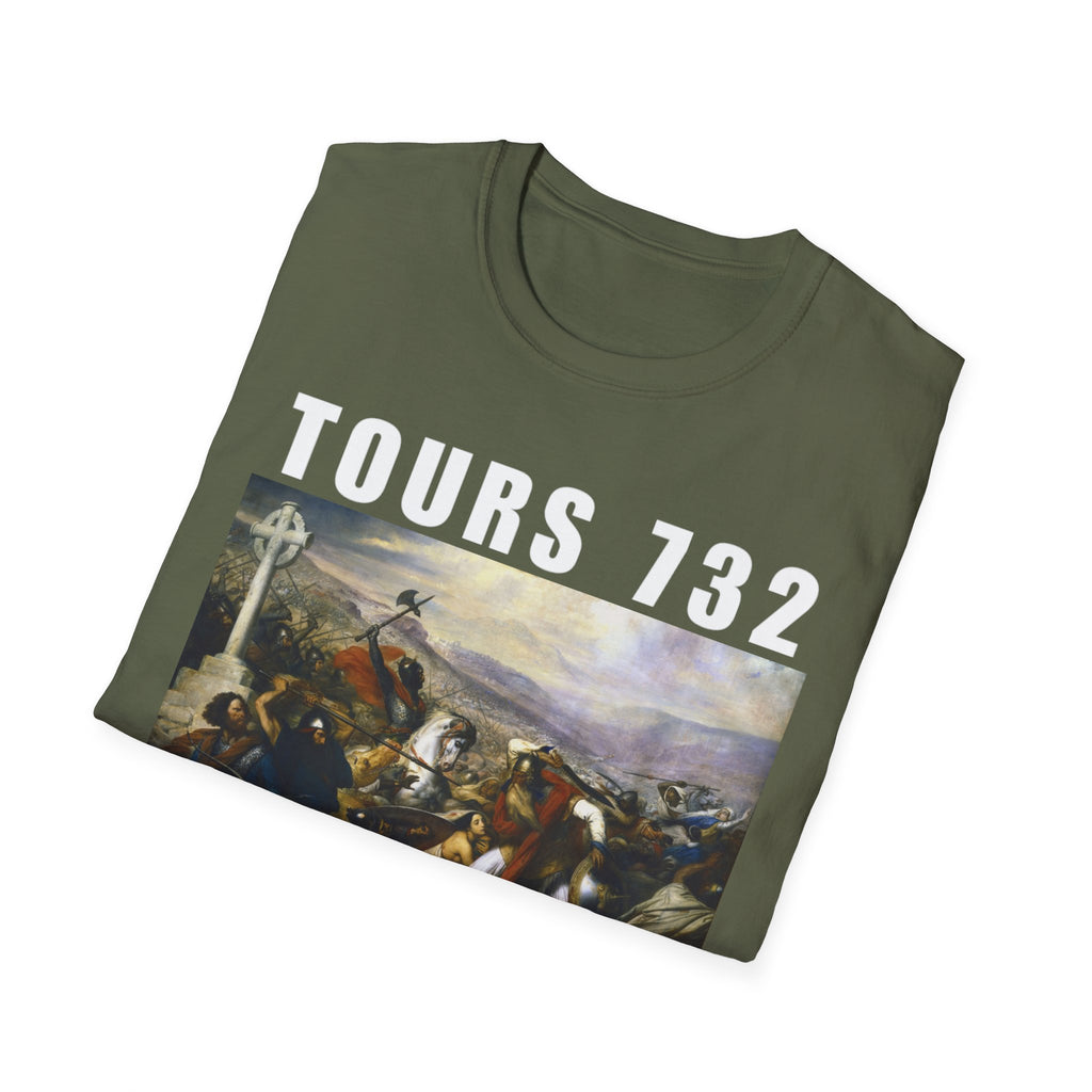 Battle of Tours 732 T-Shirt, Battle of Tours Charles De Steuben Painting Shirt, Crusader Art Shirt