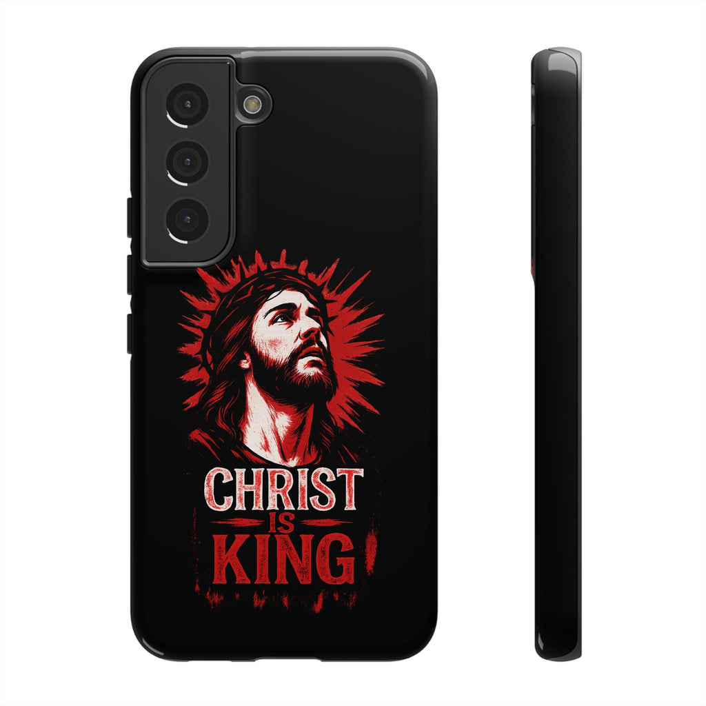 Christ is King Phone Case, Tough Phone Cover for Christian Faith