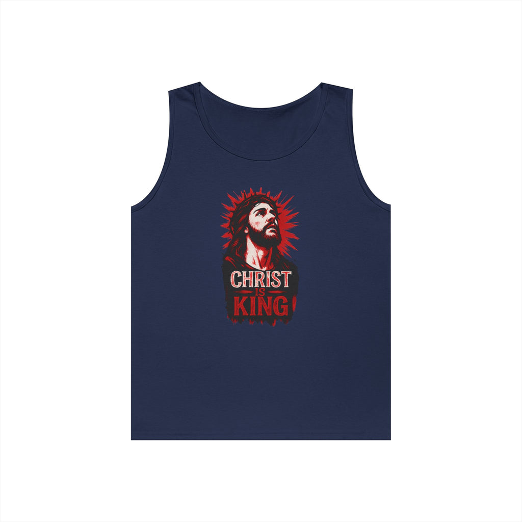 Christ is King Unisex Heavy Cotton Tank Top