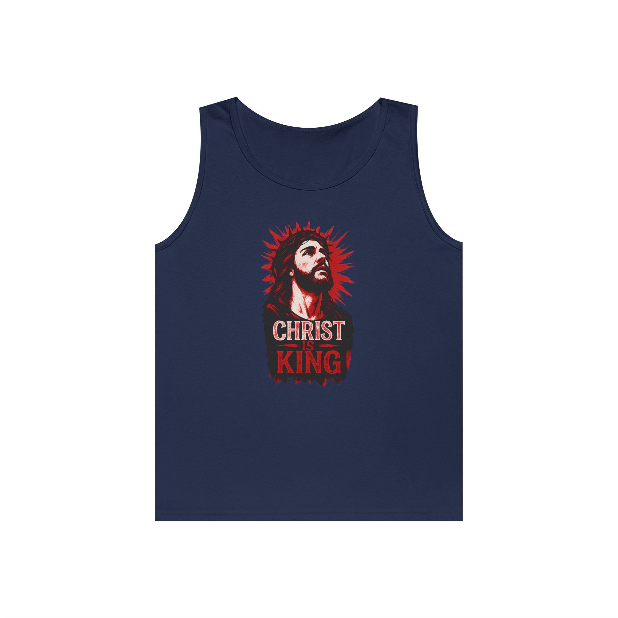 Christ is King Unisex Heavy Cotton Tank Top