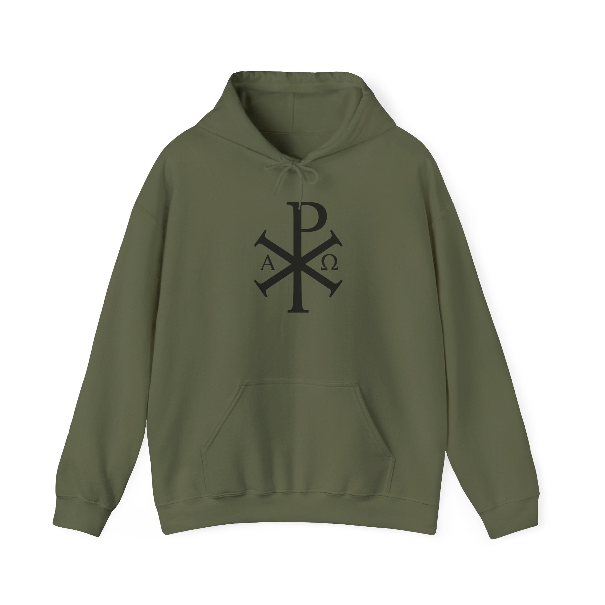 Pi Chi Rho Black Design Graphic Pull Over Hoodie Sweatshirt