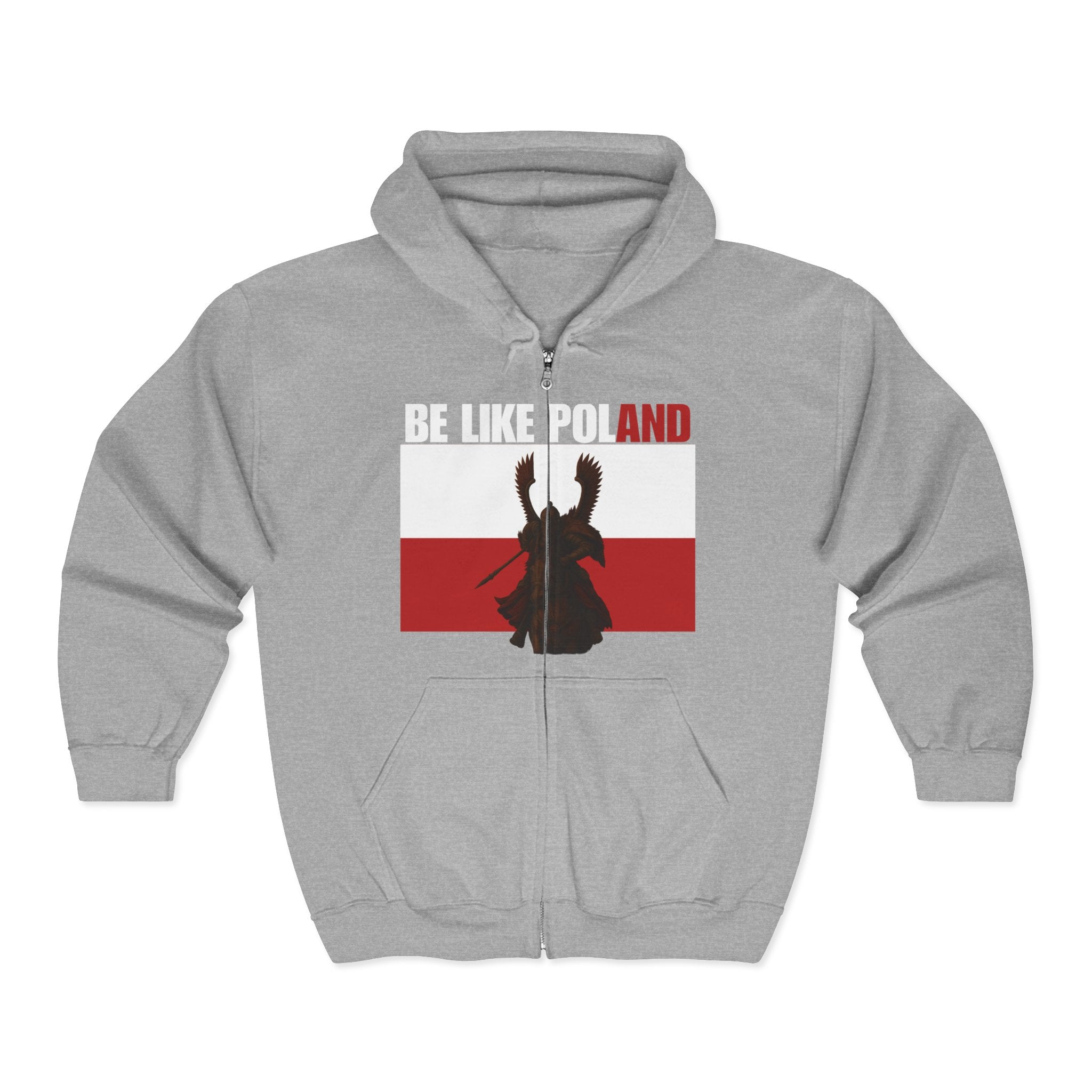 Be Like Poland Winged Hussar Zip Up Hoodie Sweatshirt