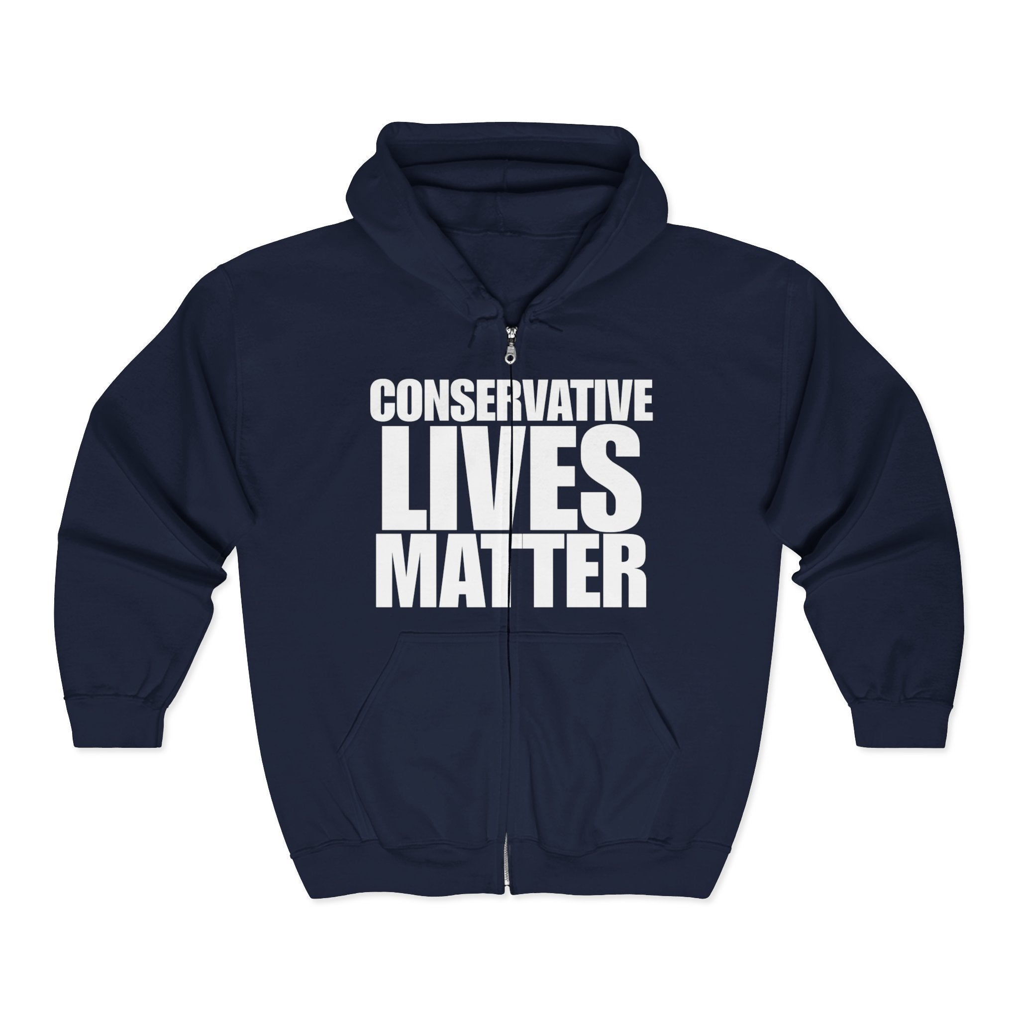 Conservative Lives Matter Full Zip Hoodie Sweatshirt