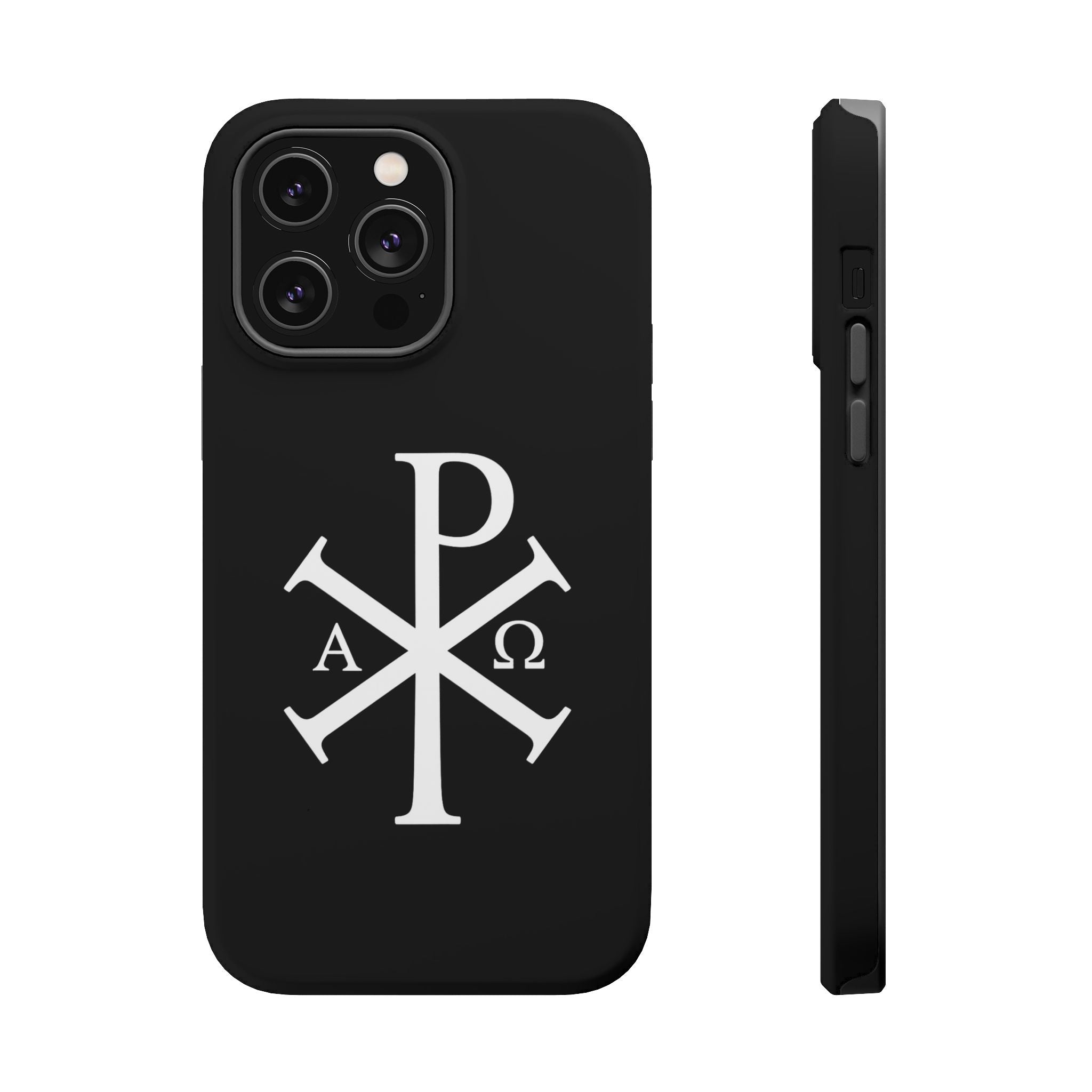 Pi Chi Rho White Design Magnetic Impact-Resistant Cases