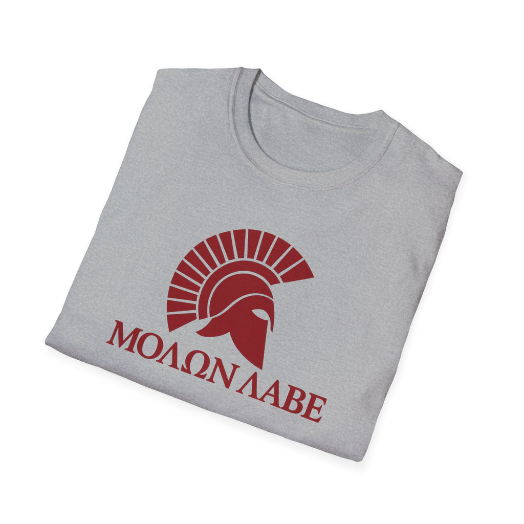 Molon Labe "Come and Take It!" in Greek Black Design Softstyle Cotton T-Shirt Softstyle Cotton T-Shirt